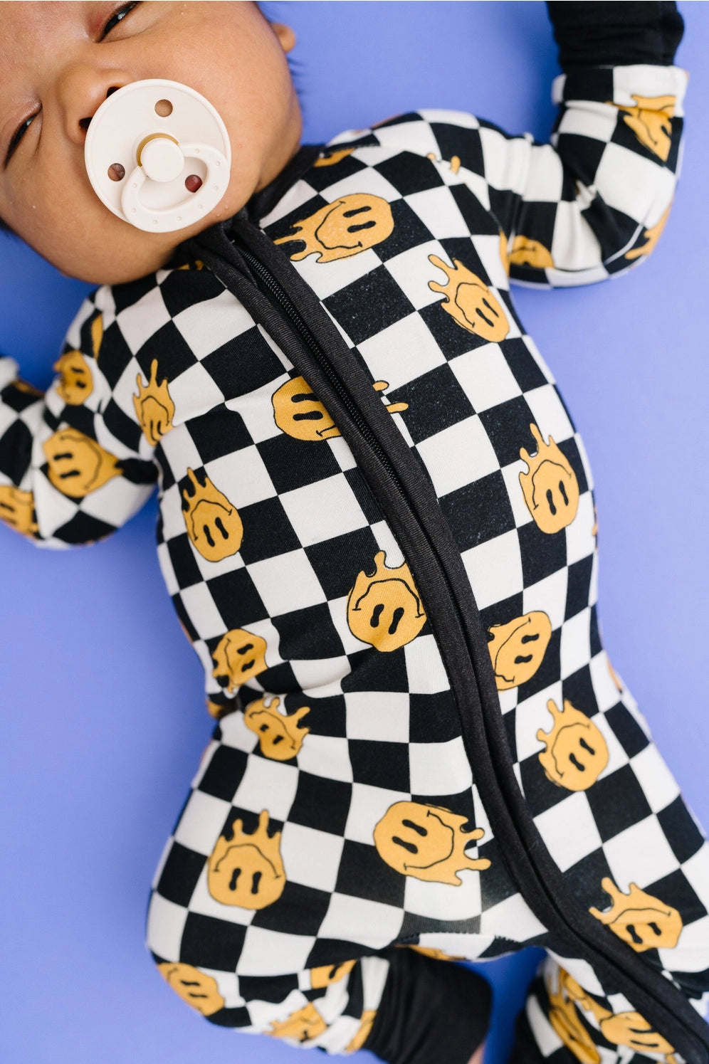 Retro Smiley Bamboo Sleeper - Twinkle Twinkle Little One