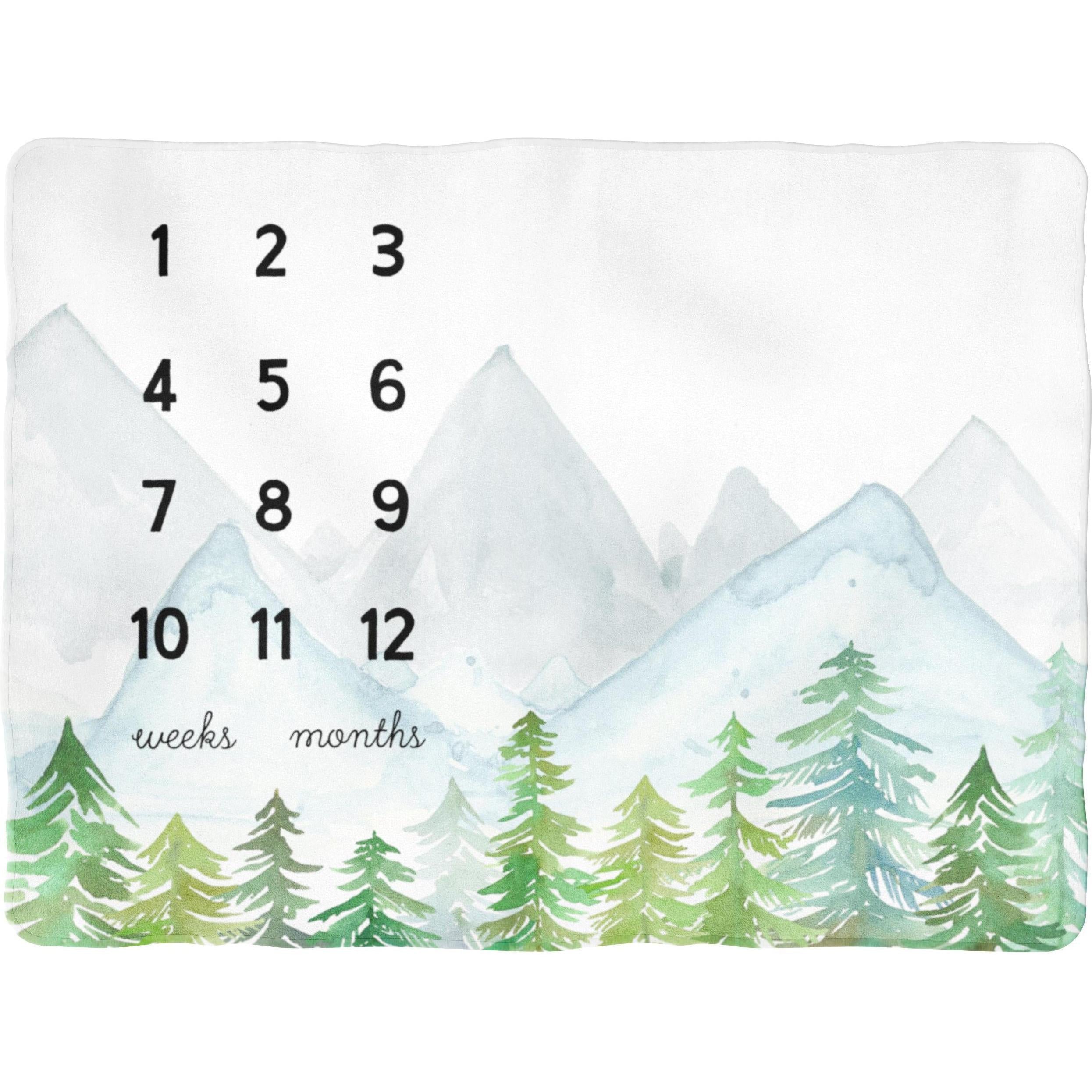 Sugar + Maple Backdrop Blanket | Forest Milestone - Twinkle Twinkle Little One