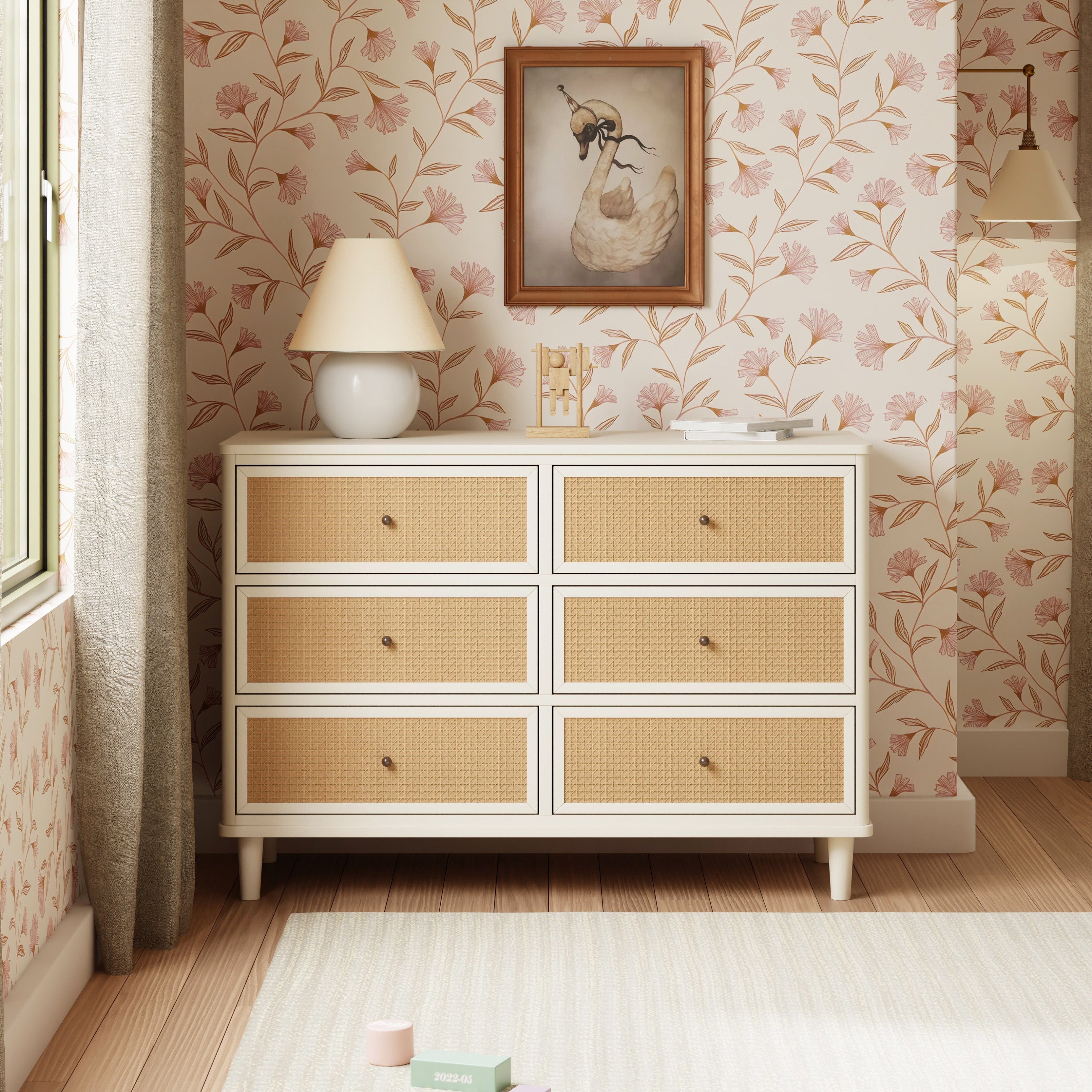 Namesake Marin with Cane 6-Drawer Dresser