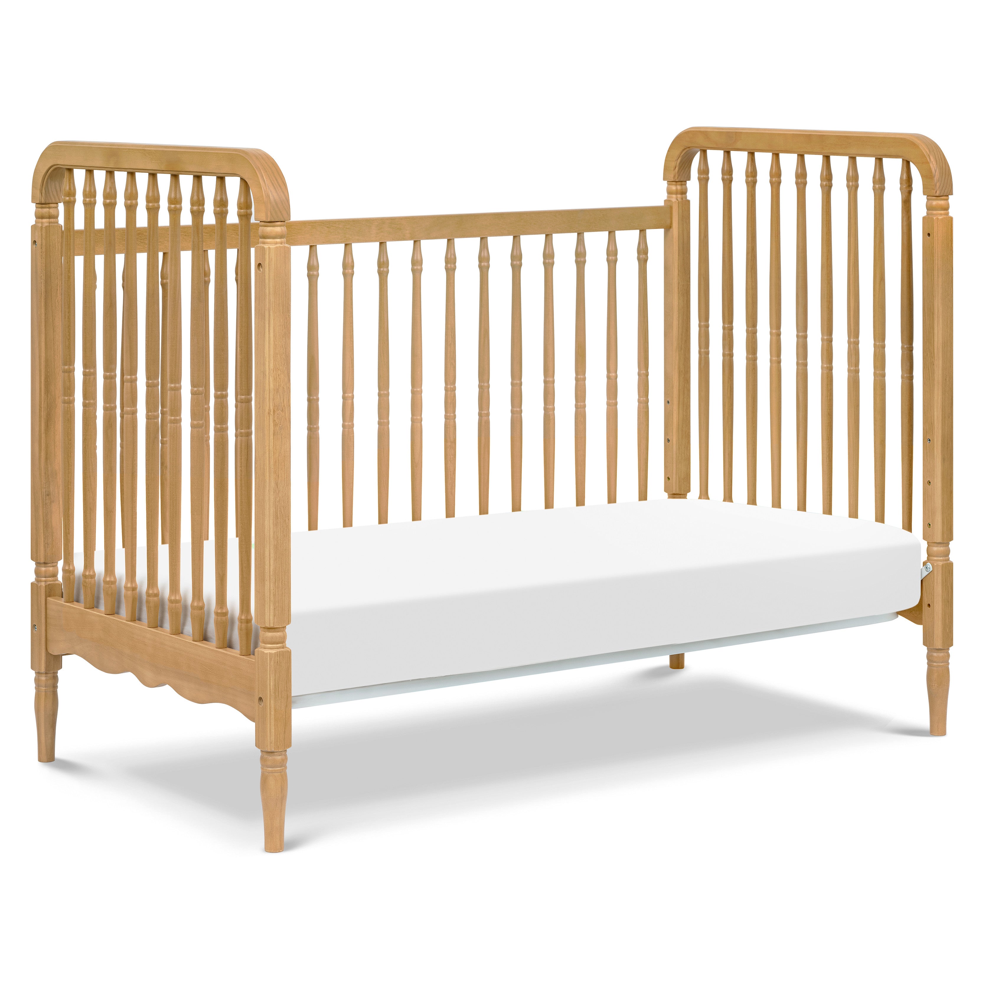 Namesake Liberty 3-in-1 Convertible Spindle Crib with Toddler Bed Conversion Kit