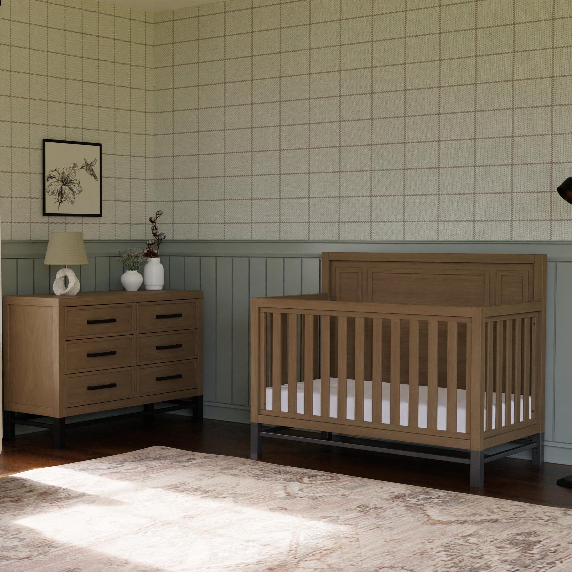 Monogram by Namesake Newbern 4-in-1 Convertible Crib