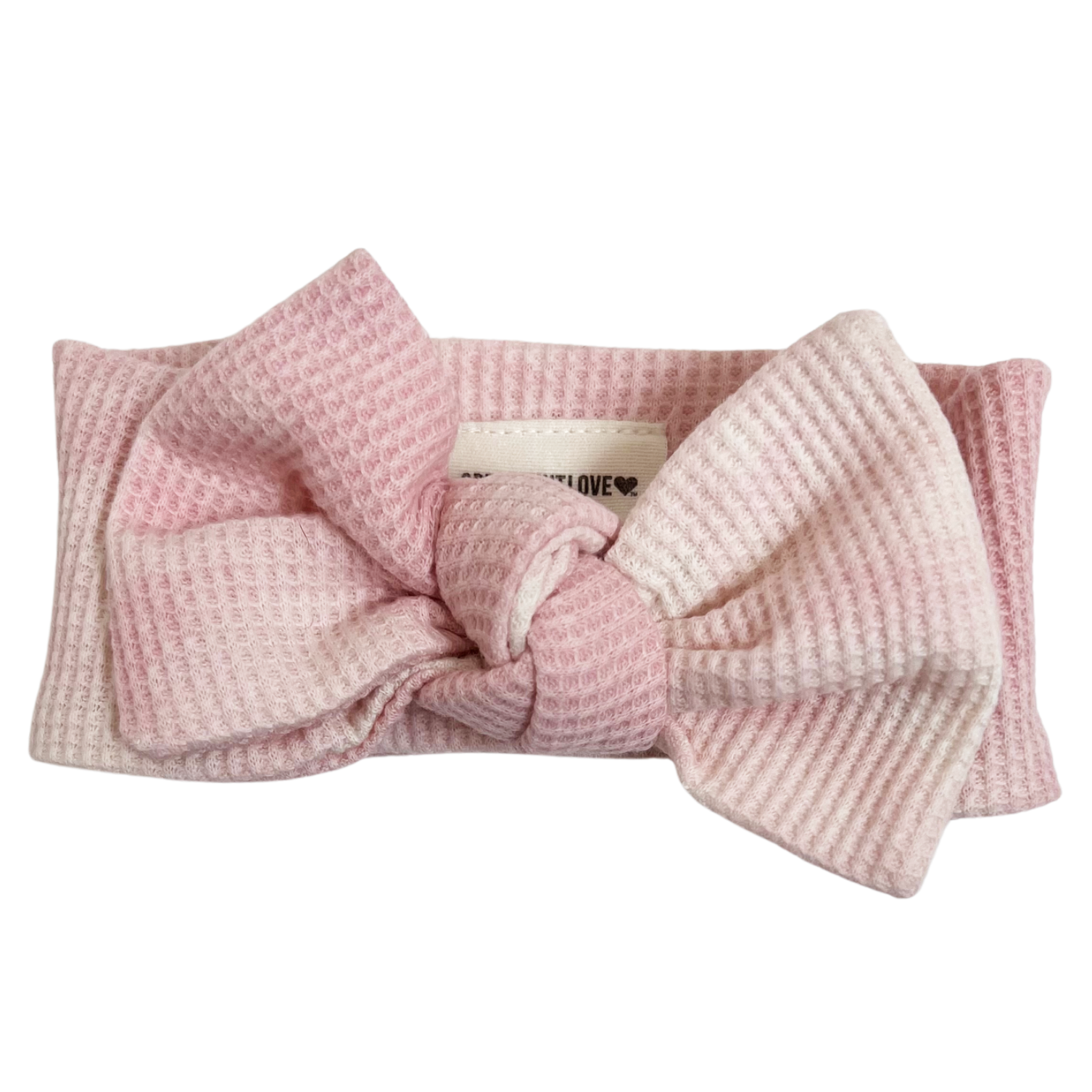 Organic Waffle Knot Bow Headband - Twinkle Twinkle Little One