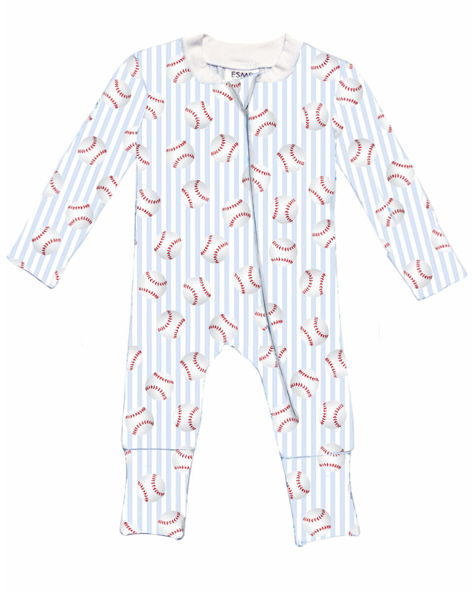 Baseball Flip-Footie - Twinkle Twinkle Little One