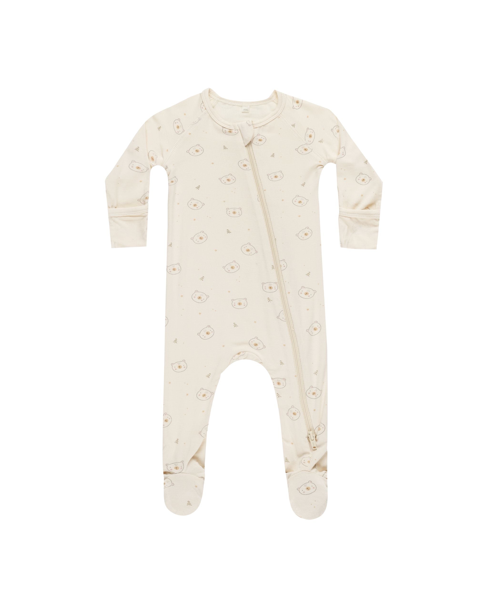Bamboo Zip Footie - Bears - Twinkle Twinkle Little One