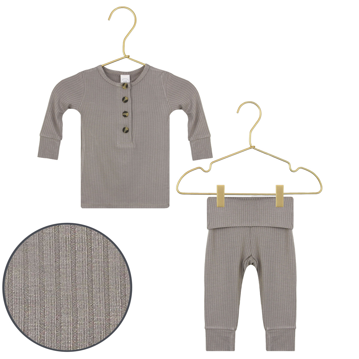 Lou Lou & Company Beau Ribbed Top, Bottom + Hat Set - Twinkle Twinkle Little One