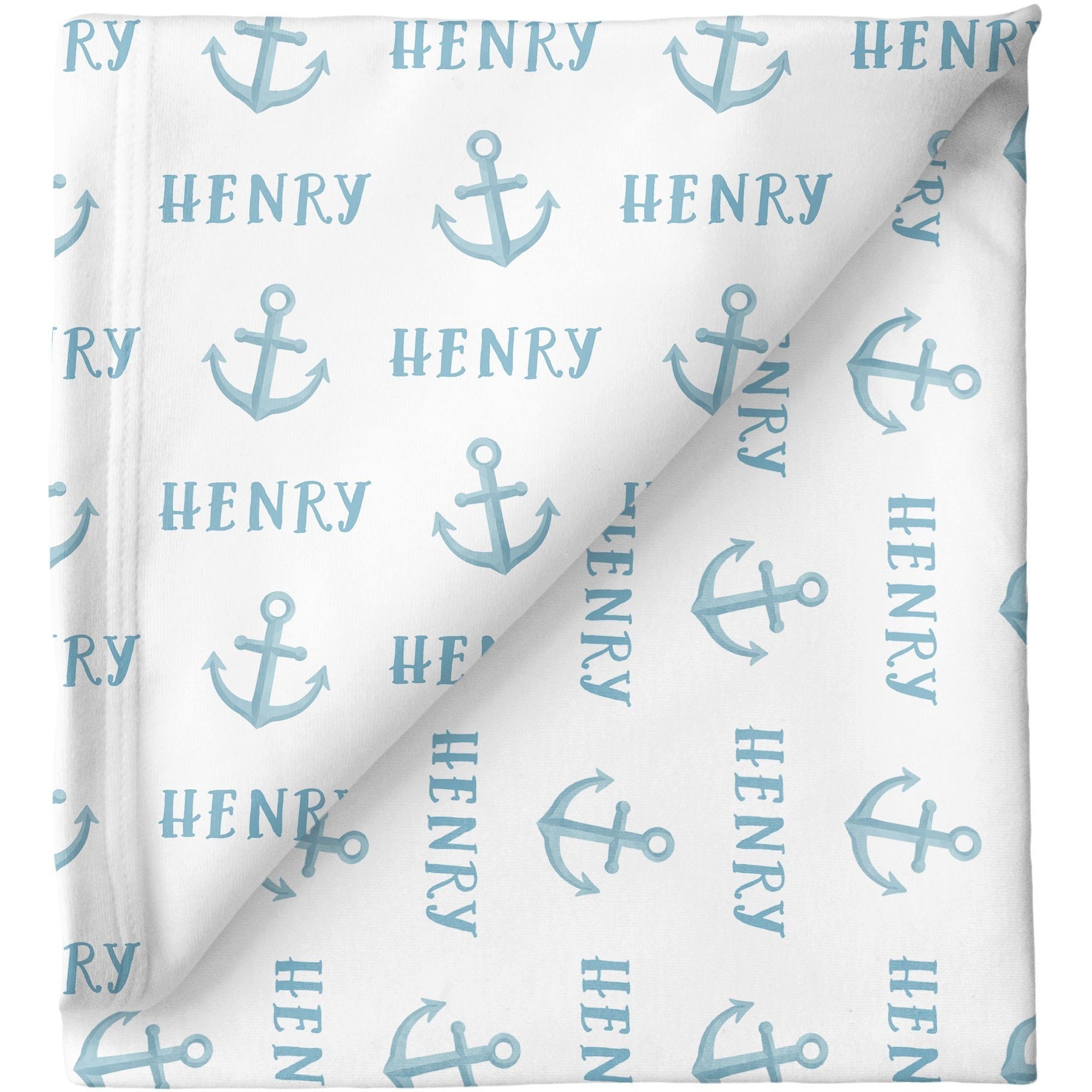 Sugar + Maple Personalized Stretchy Blanket | Anchor - Twinkle Twinkle Little One