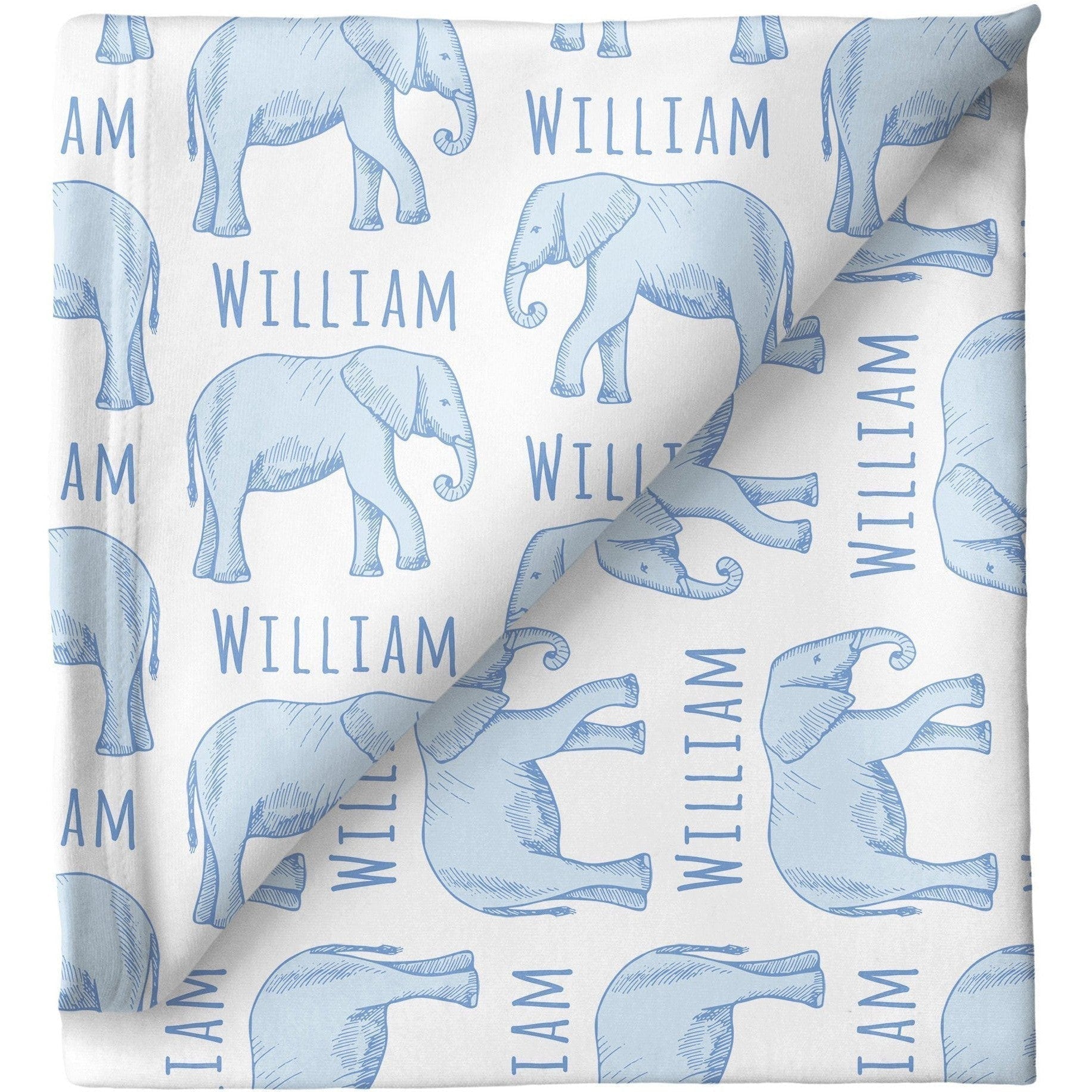 Sugar + Maple Personalized Stretchy Blanket | Elephant - Twinkle Twinkle Little One