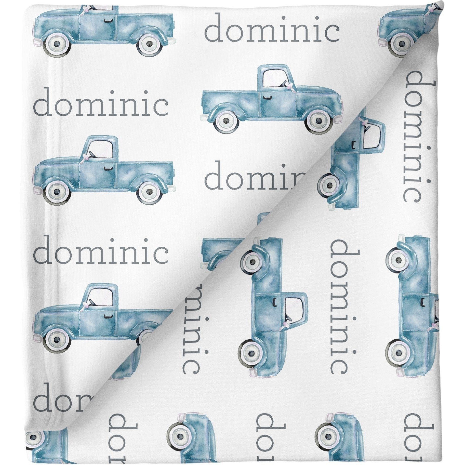 Sugar + Maple Personalized Stretchy Blanket | Trucks - Twinkle Twinkle Little One