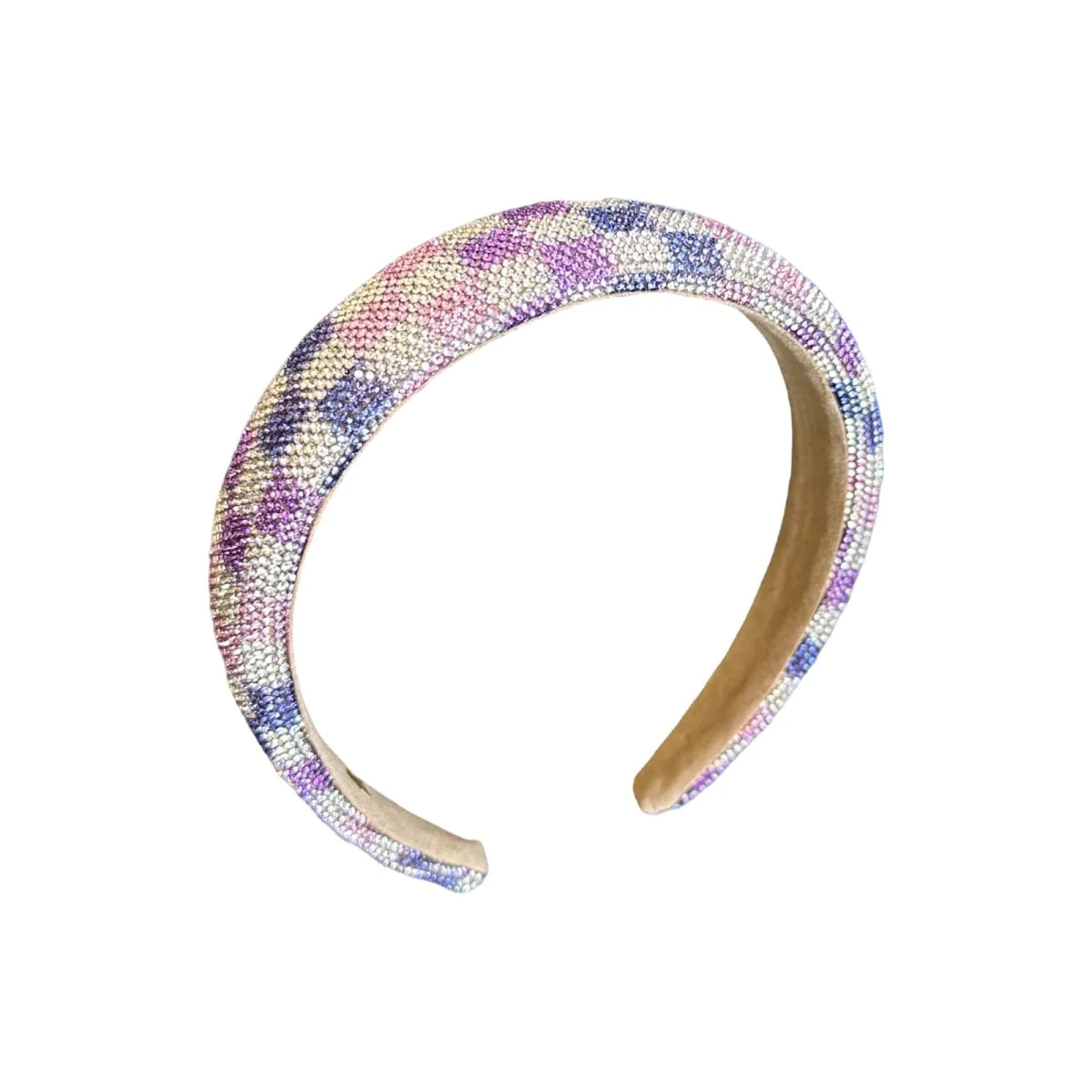 Crystalized Check Purple Pink Headband - Twinkle Twinkle Little One