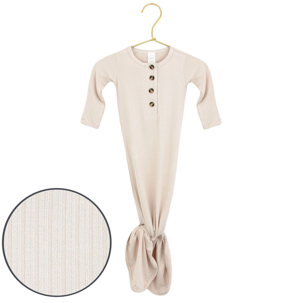 Lou Lou & Company Cove Ribbed Knotted Gown - Twinkle Twinkle Little One