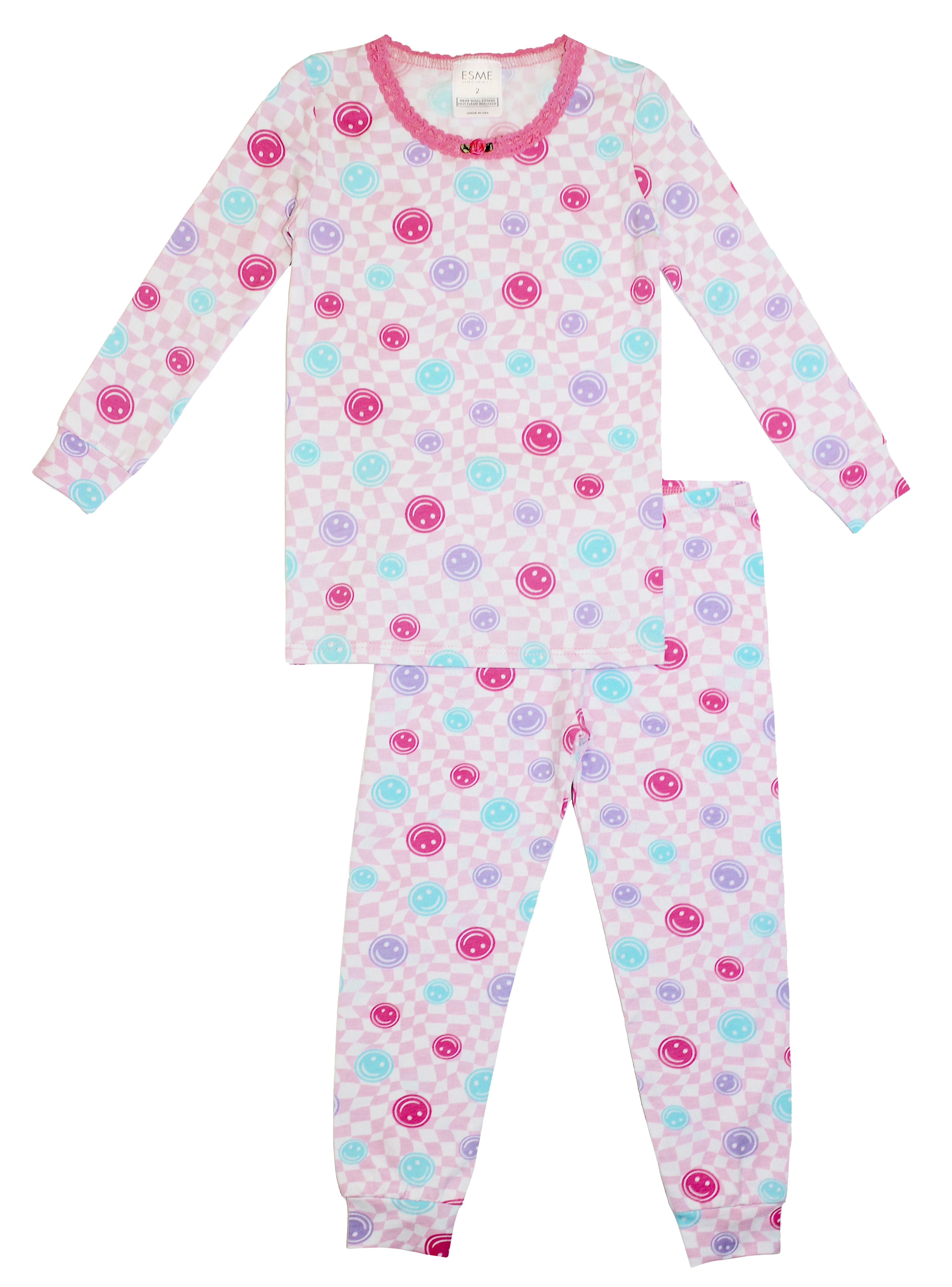 Smilee Girls Pink Full Length Set - Twinkle Twinkle Little One