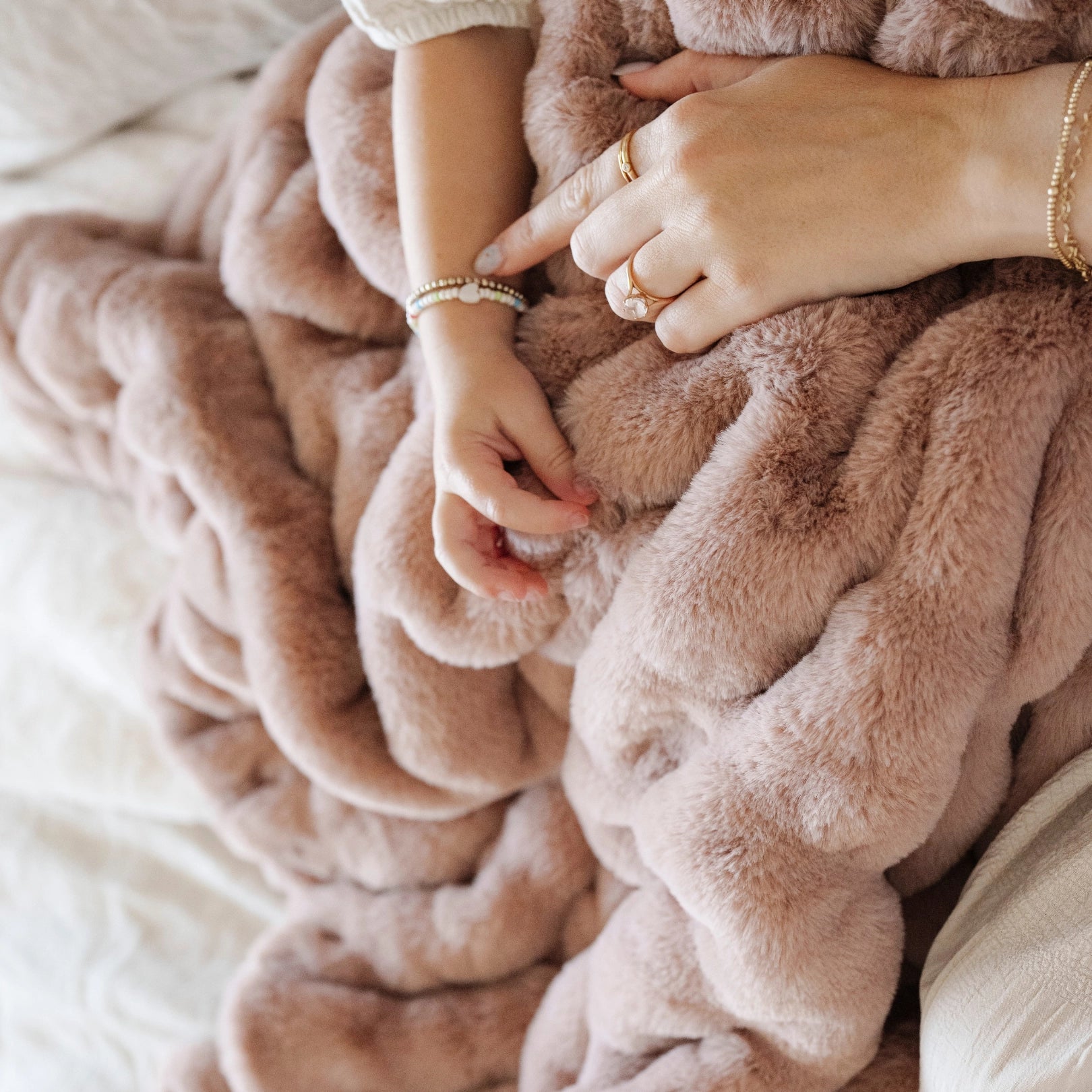 Montana Coles Double Ruched Receiving Blanket