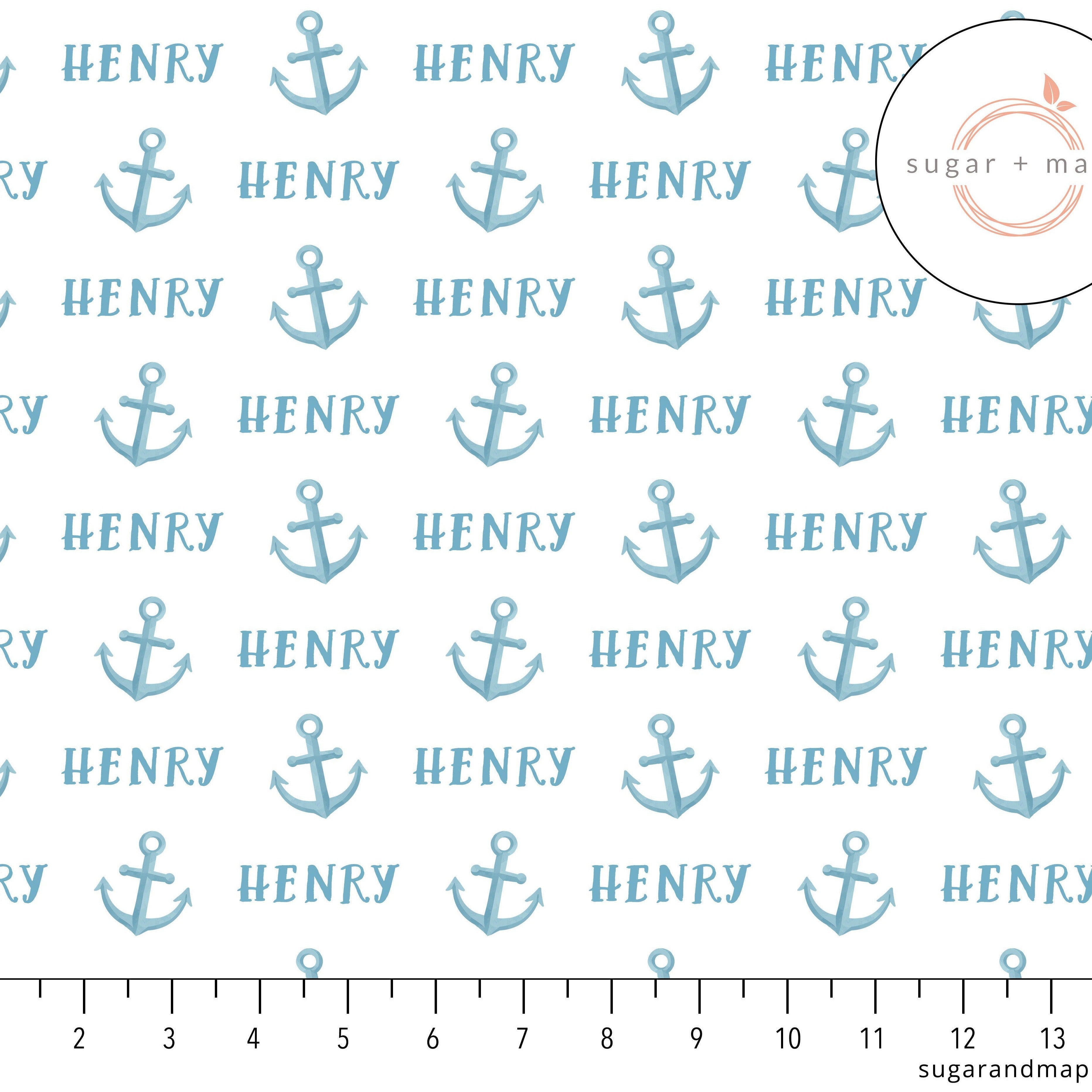 Sugar + Maple Personalized Stretchy Blanket | Anchor - Twinkle Twinkle Little One