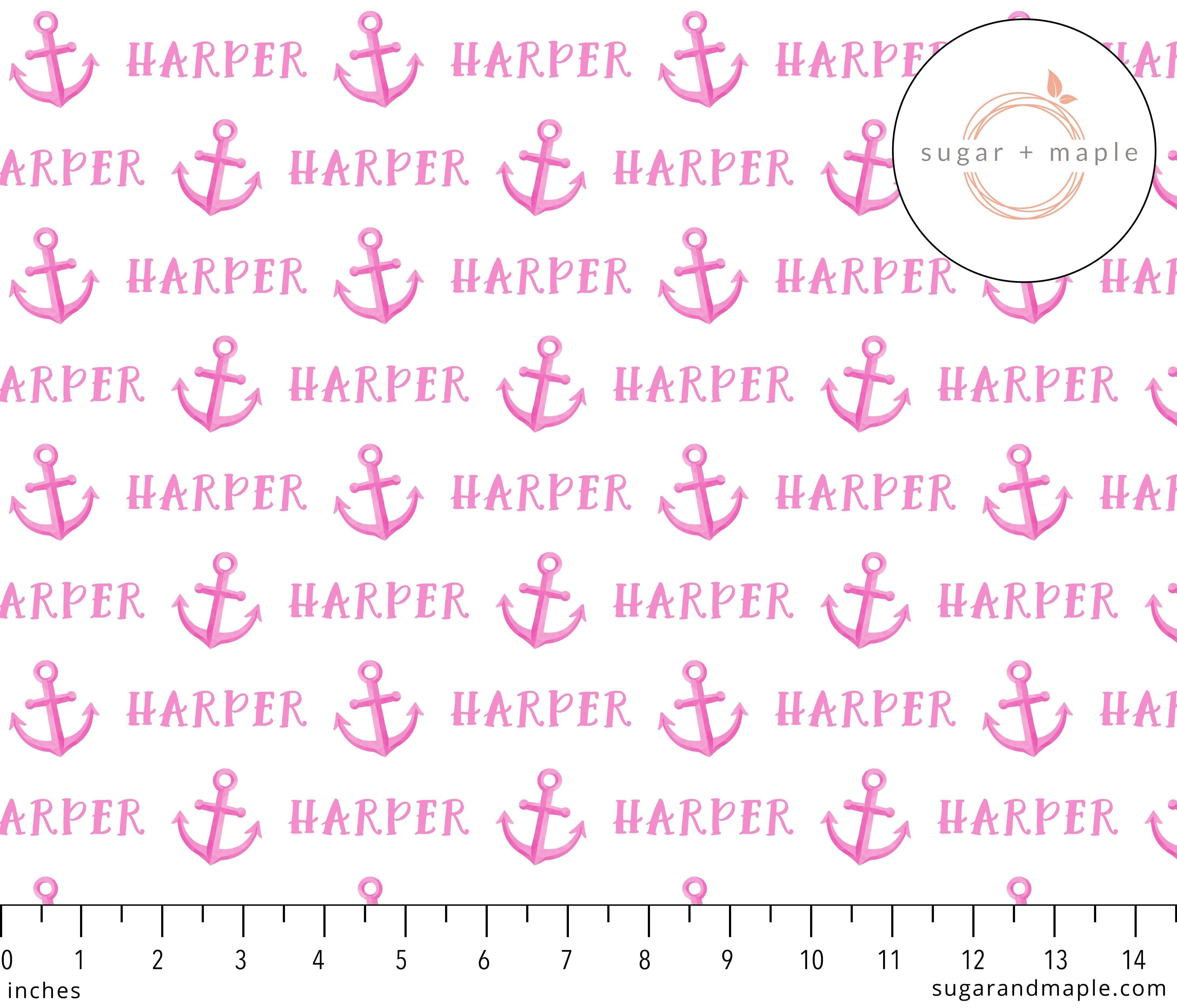 Sugar + Maple Personalized Bib | Anchors - Twinkle Twinkle Little One