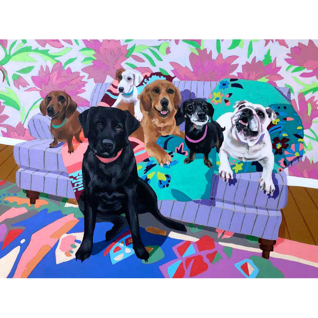 Dog Tales - Pup Pals Stretched Canvas Wall Art - Twinkle Twinkle Little One