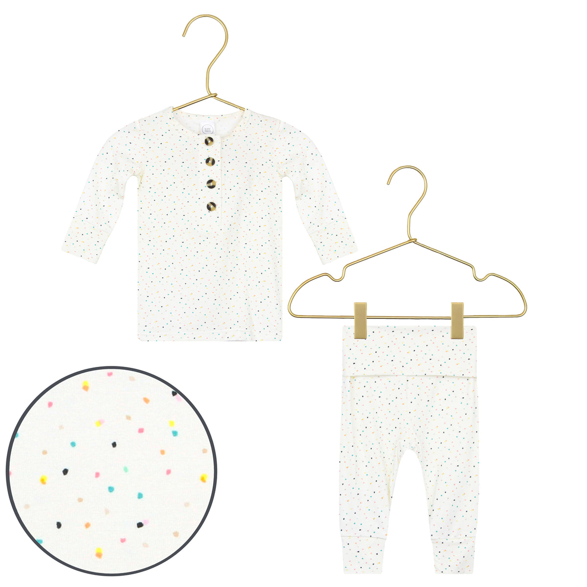 Lou Lou & Company Dottie Top, Bottoms + Headband Set - Twinkle Twinkle Little One