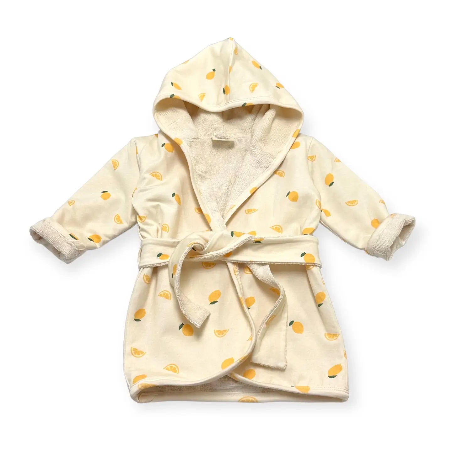 Lemon Baby Hooded Organic Jersey Bathrobe - Twinkle Twinkle Little One