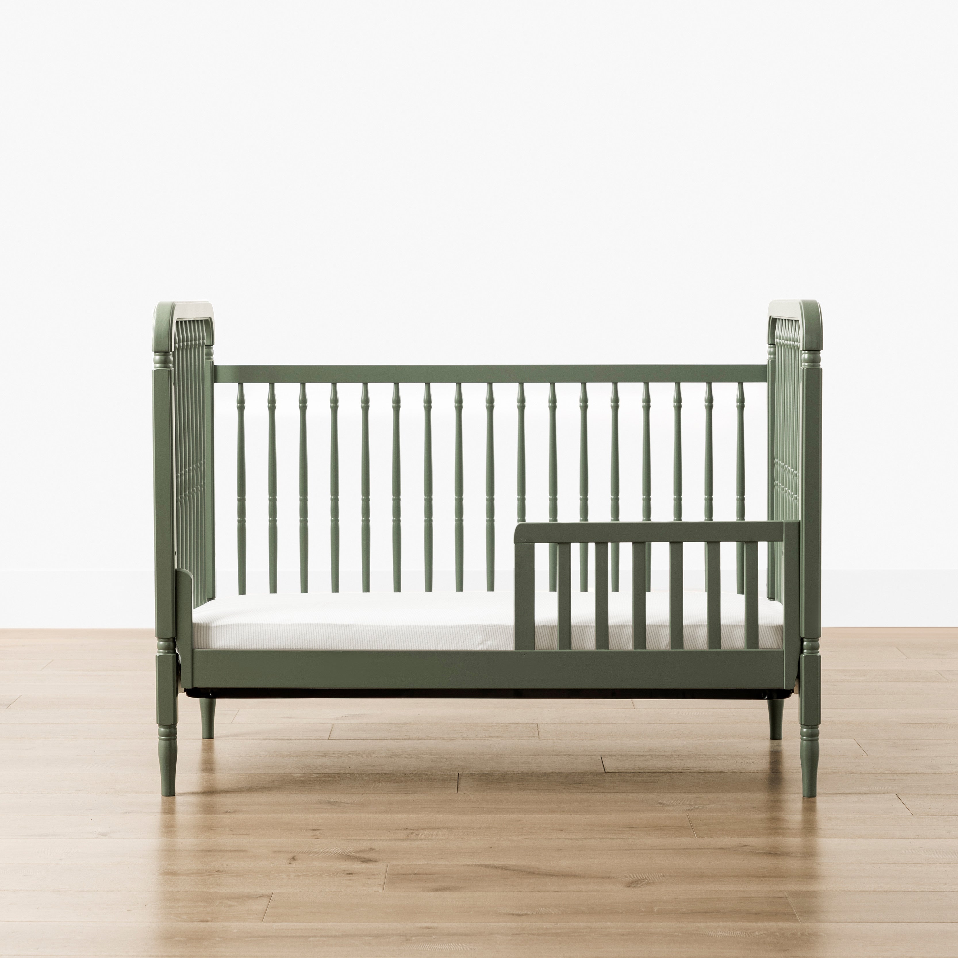 Namesake Liberty 3-in-1 Convertible Spindle Crib with Toddler Bed Conversion Kit