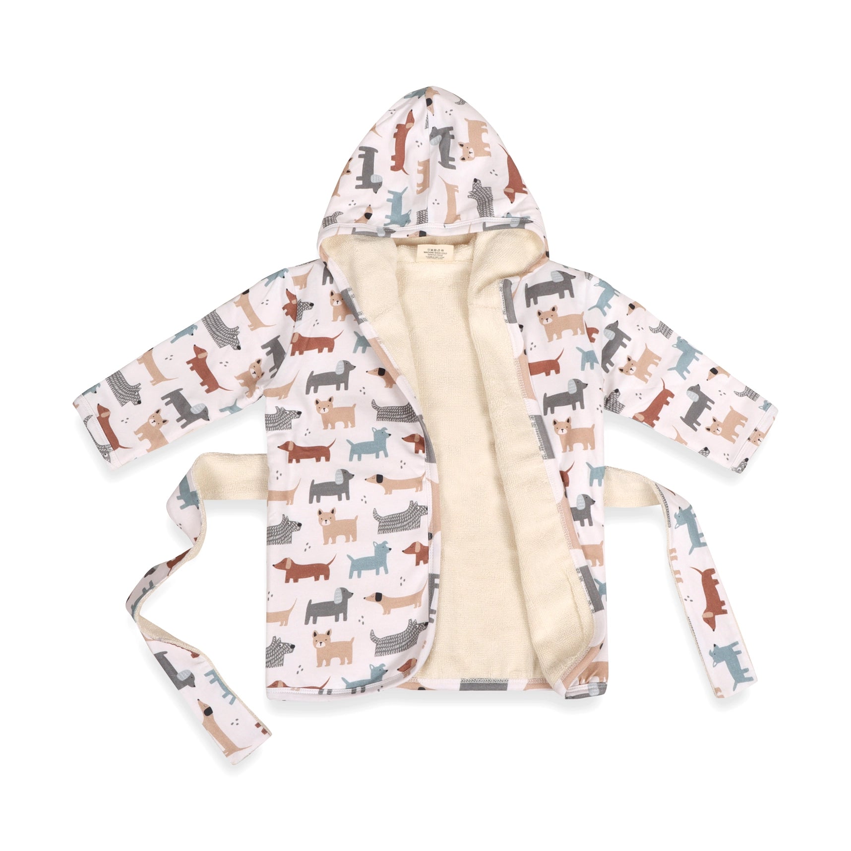 Dog Baby Hooded Organic Jersey Bathrobe - Twinkle Twinkle Little One