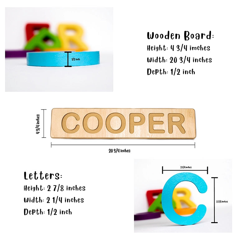 Custom Personalized Wooden Name Puzzle - Made in the USA! - Twinkle Twinkle Little One