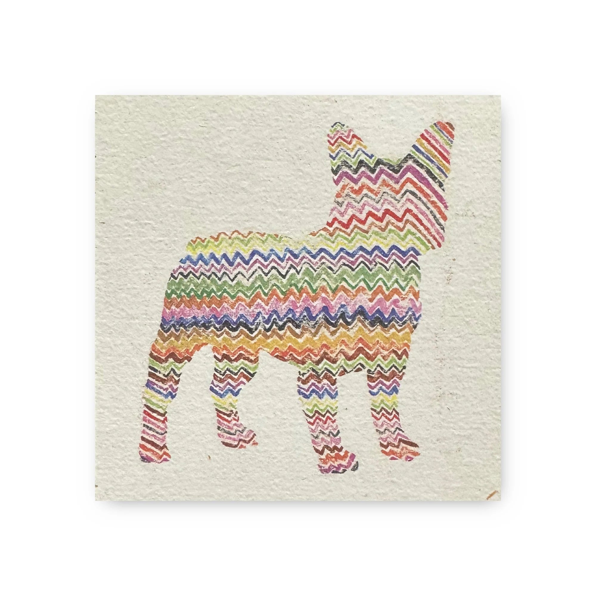 Frenchie With Zig Zags - Art Tile Collection - Twinkle Twinkle Little One