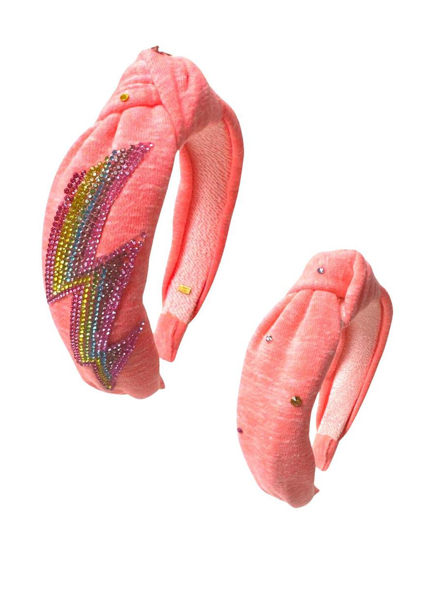 Fully Crystallized Bolt on Cotton Knot Headband - Twinkle Twinkle Little One