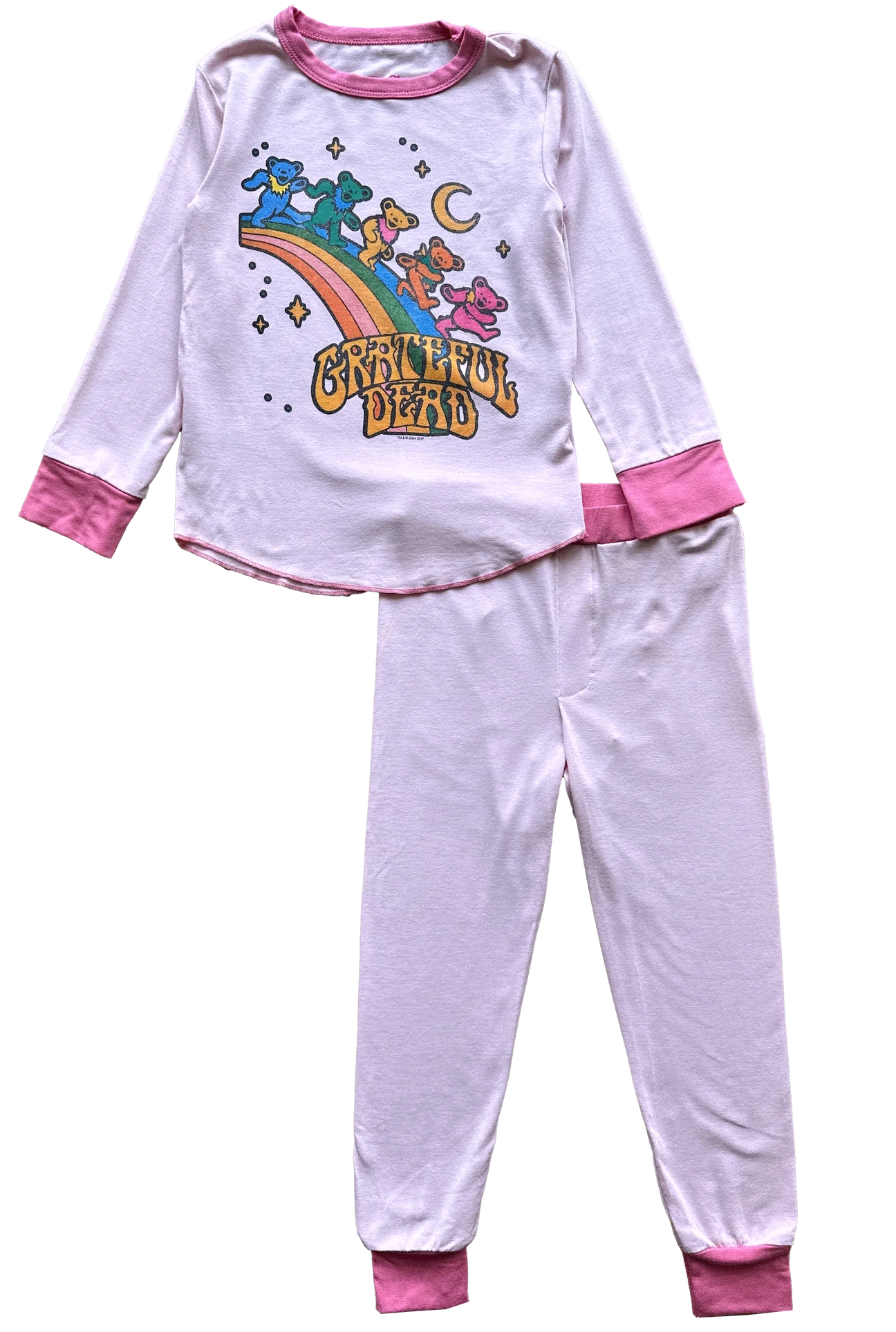 Grateful Dead Pink Rainbow Bear Thermal Set - Twinkle Twinkle Little One