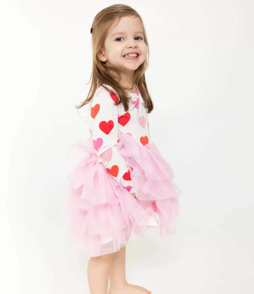 Hearts Twirly Tank Tutu Dress - Twinkle Twinkle Little One
