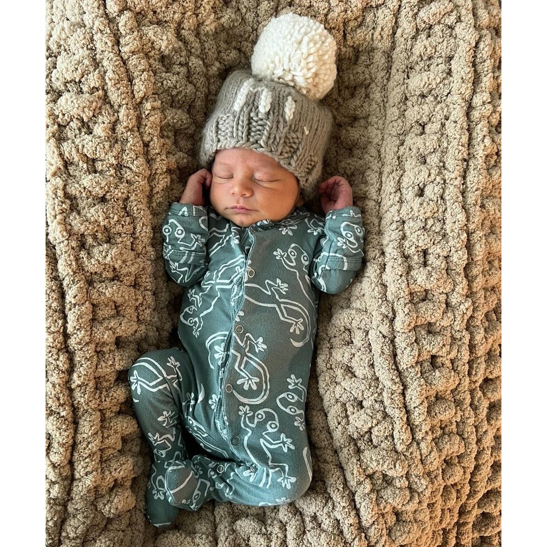 Hi. Pebble Brown Hand Knit Beanie Hat - Twinkle Twinkle Little One