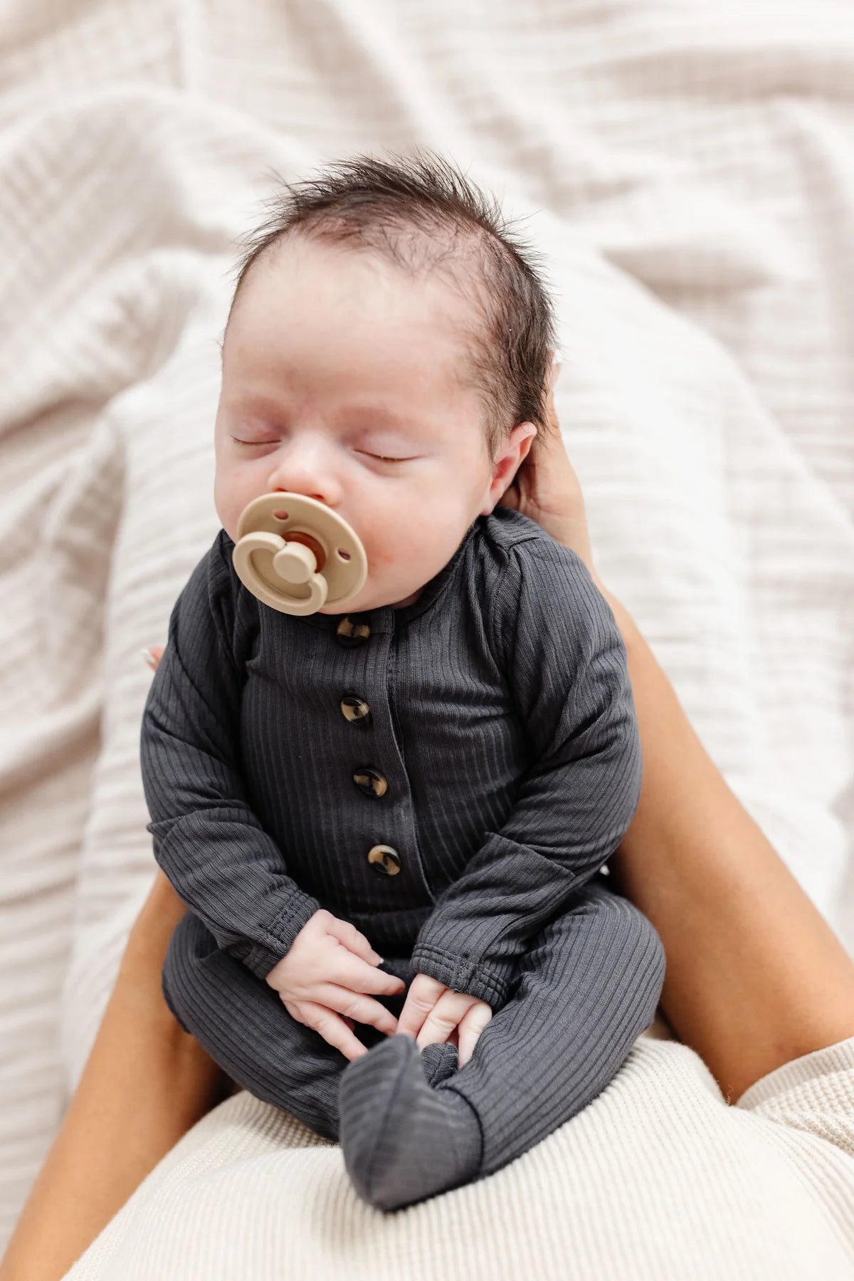 Lou Lou & Company Hudson Ribbed Top, Bottom + Hat Set - Twinkle Twinkle Little One