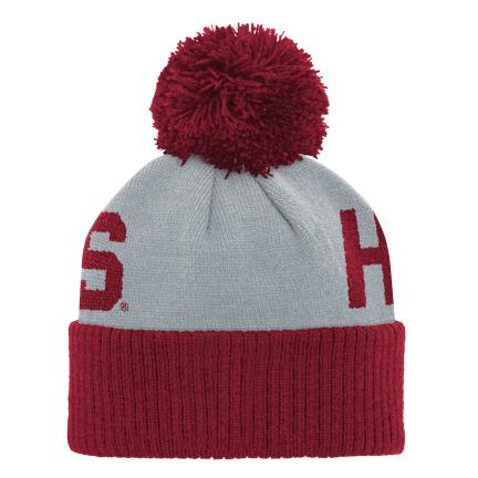 Infant Indiana Hoosiers Jacquard Crimson Grey Knit Hat