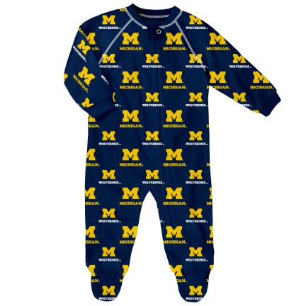 University of Michigan Zipper Footie - Twinkle Twinkle Little One
