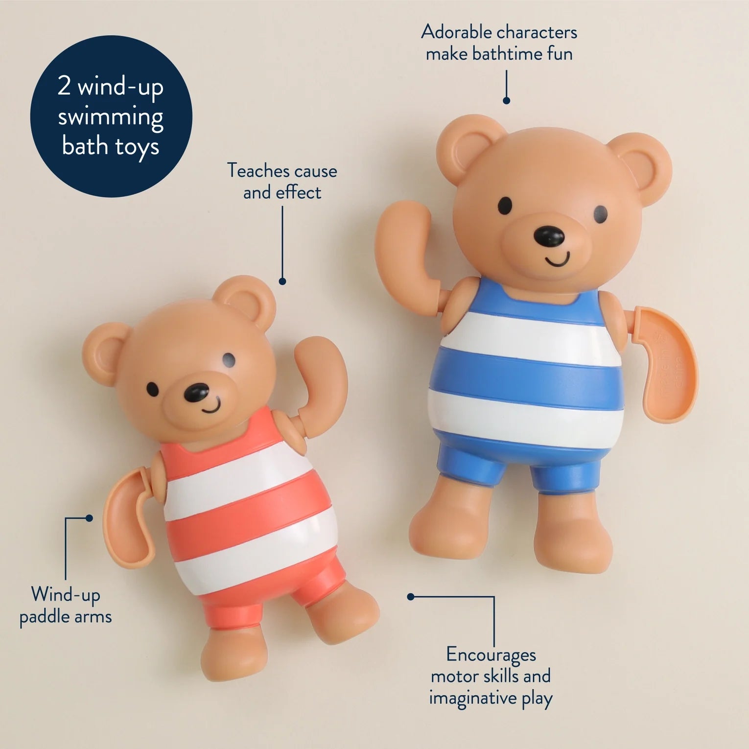 Itzy Ritzy Silly Swimmers Bath Set | Bears