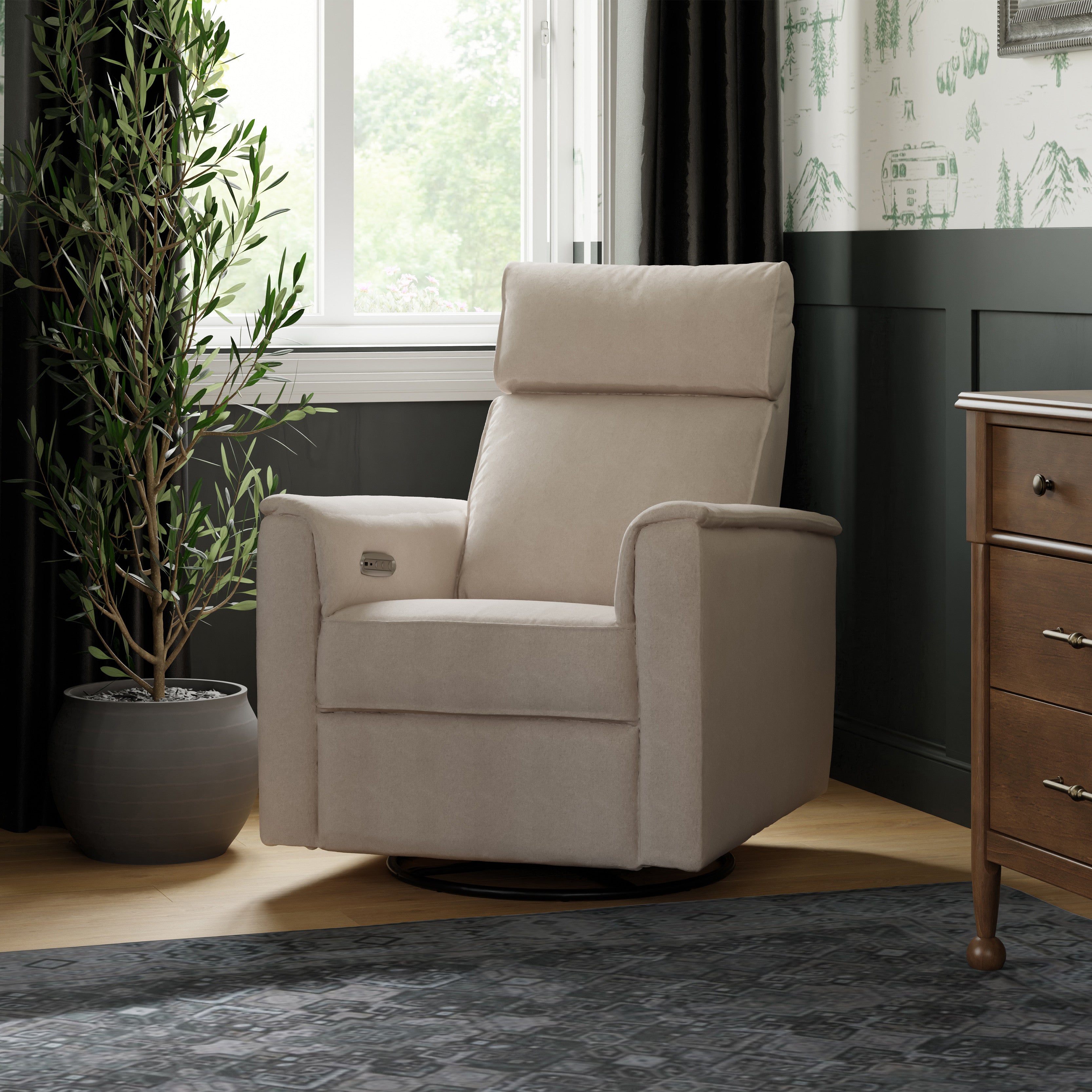 Monogram by Namesake Willa Plus Power Glider Recliner + Power Headrest