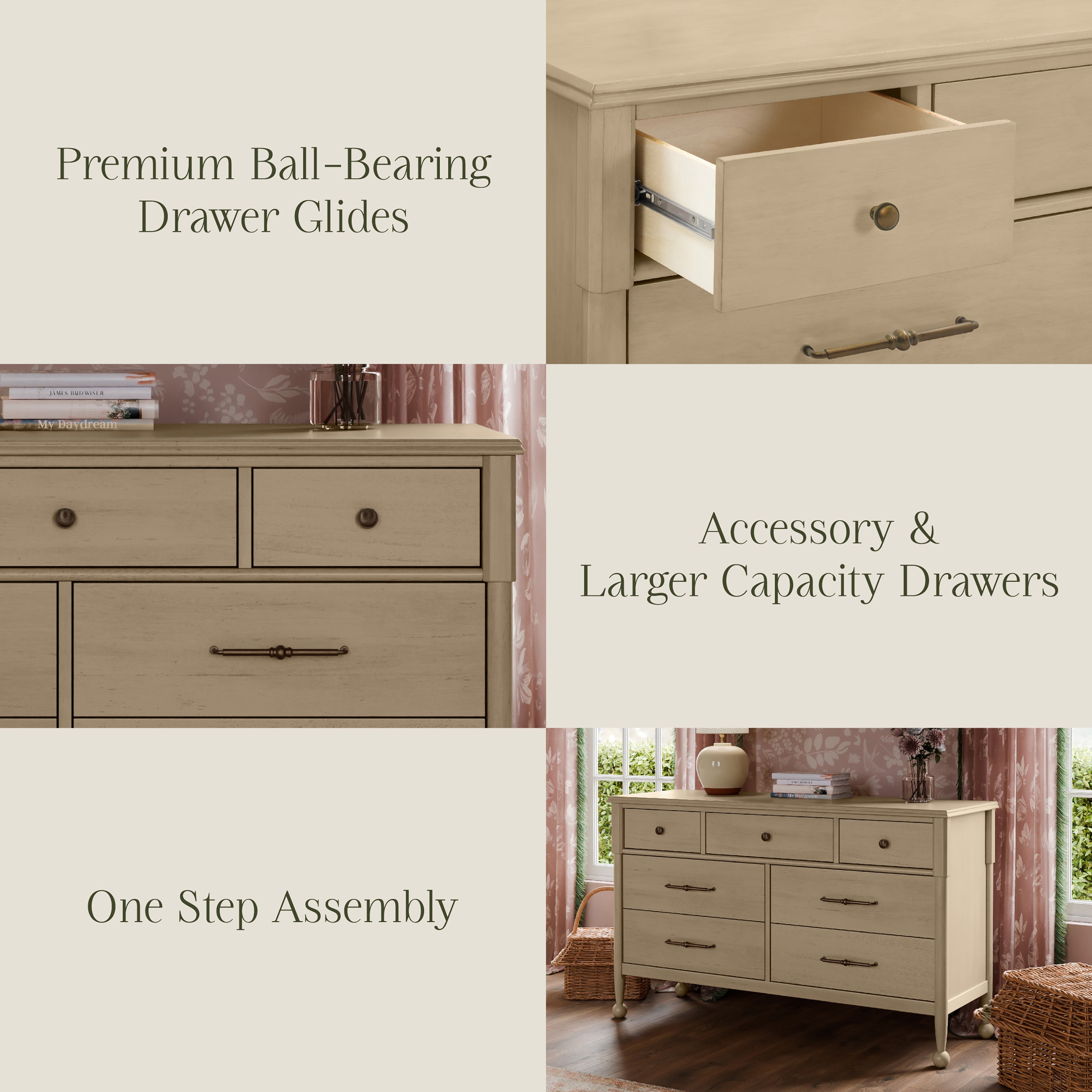 Namesake Alouette 7-Drawer Wide Dresser (56”)