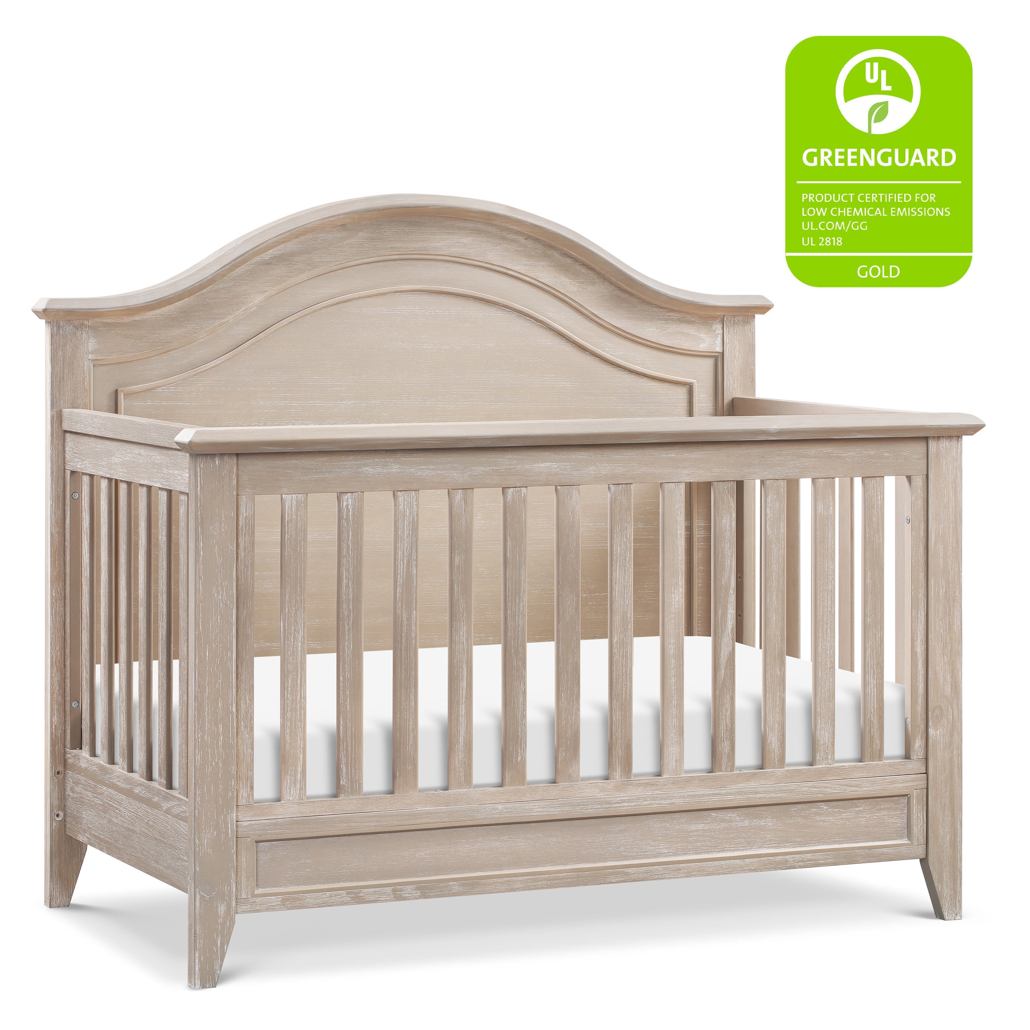 Monogram by Namesake Beckett Rustic 4-in-1 Convertible Curve Top Crib