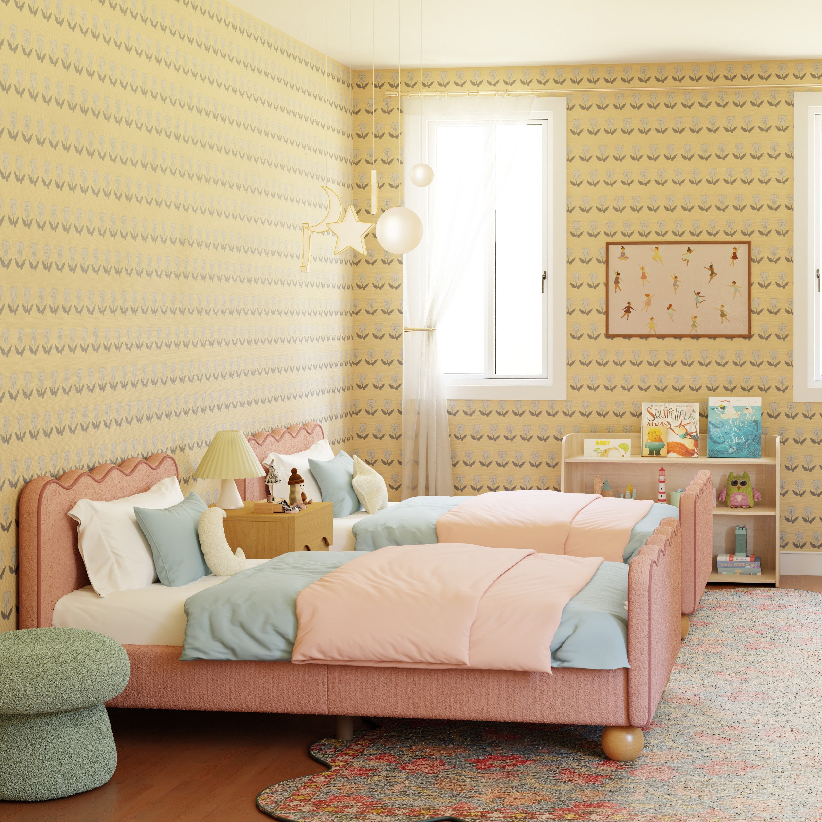 Babyletto Rizo Twin Bed - Twinkle Twinkle Little One