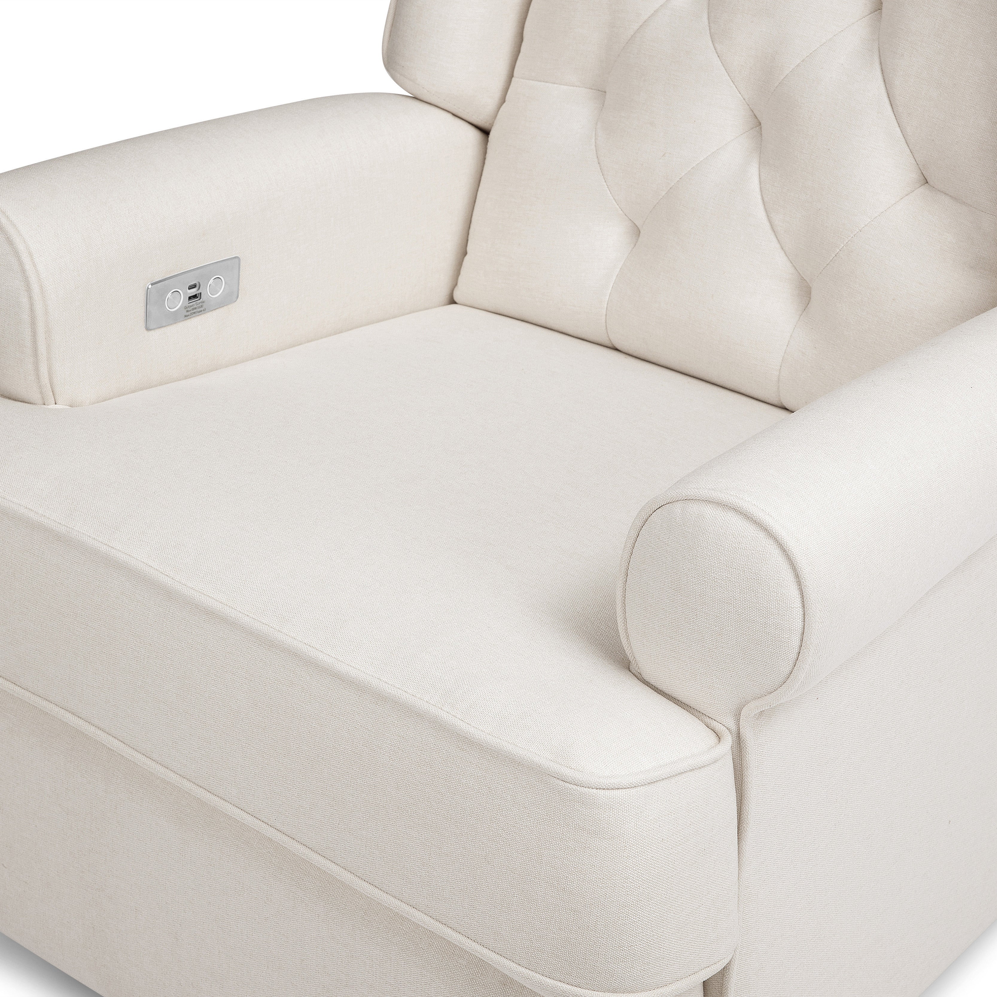 Namesake Harbour Electronic Recliner and Swivel Glider in Eco-Performance Fabric with USB port | Water Repellent & Stain Resistant