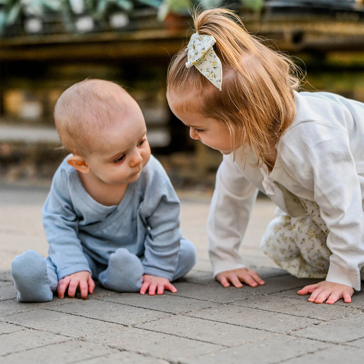 Pointelle Kimono Set - Twinkle - Sky Blue - Twinkle Twinkle Little One