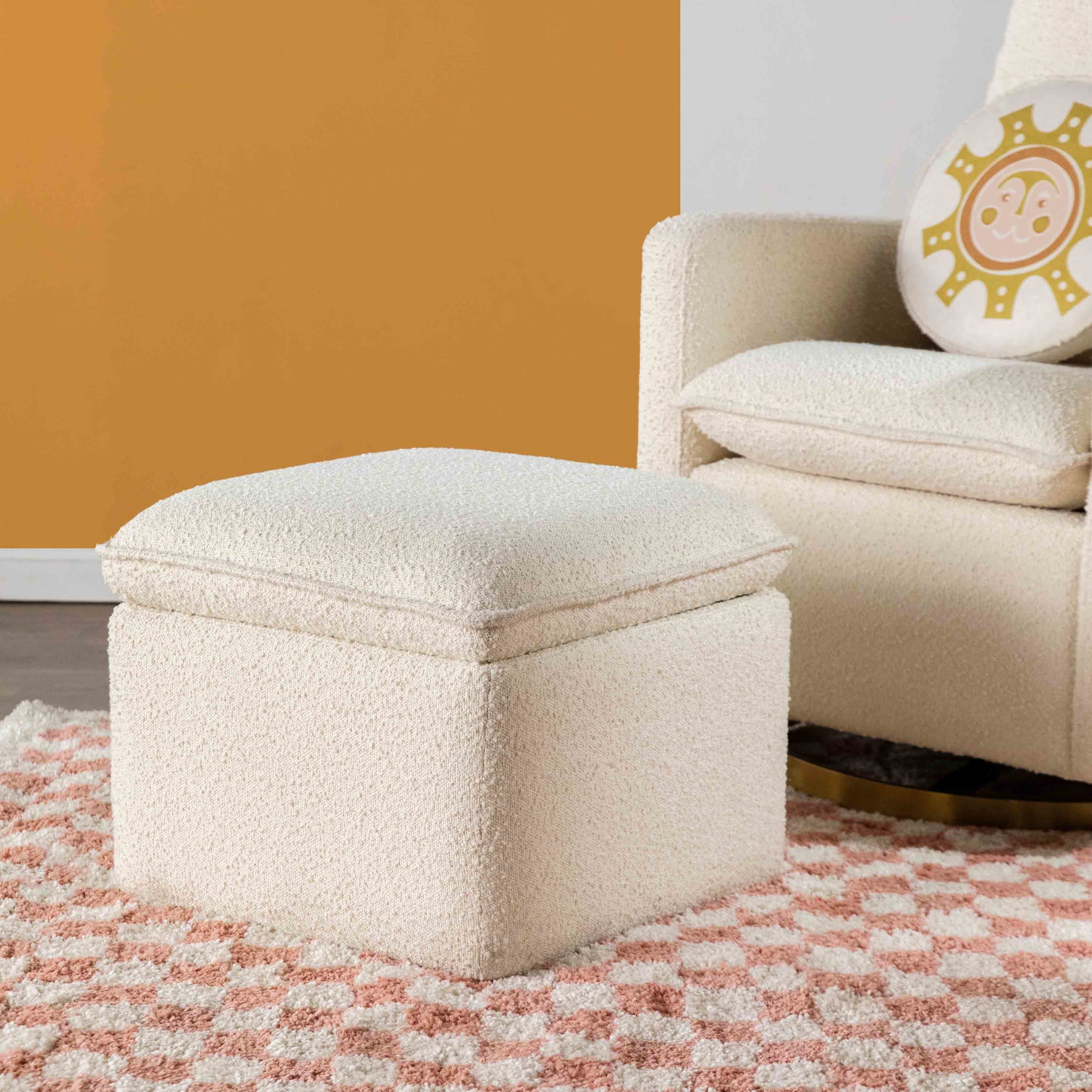 Babyletto Cali Storage Ottoman in Boucle