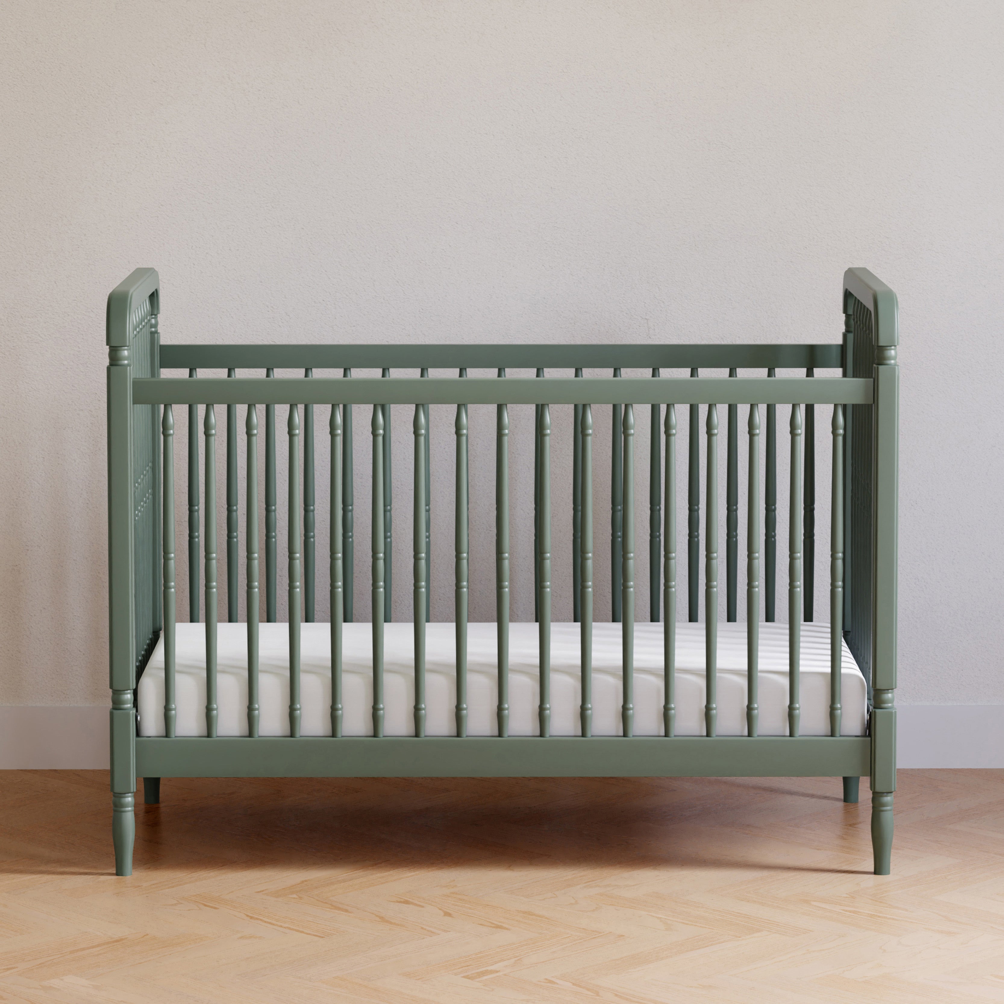 Namesake Liberty 3-in-1 Convertible Spindle Crib with Toddler Bed Conversion Kit