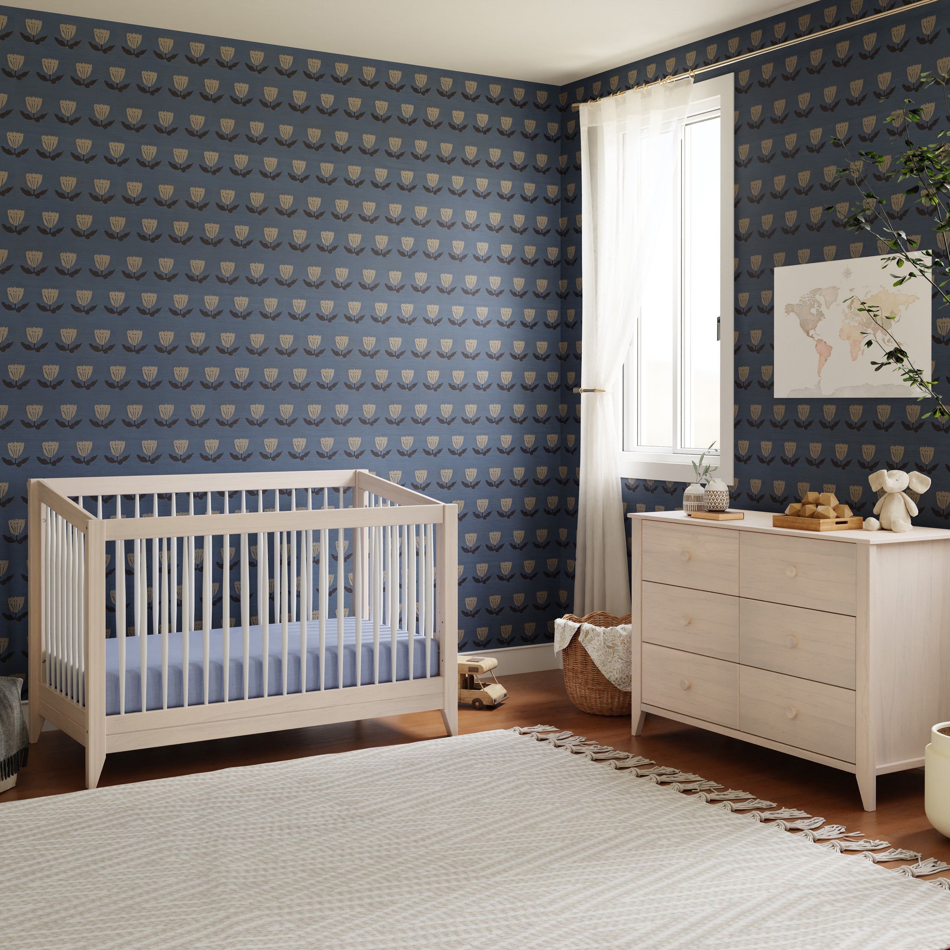 Babyletto Sprout 4-in-1 Convertible Crib with Toddler Bed Conversion Kit