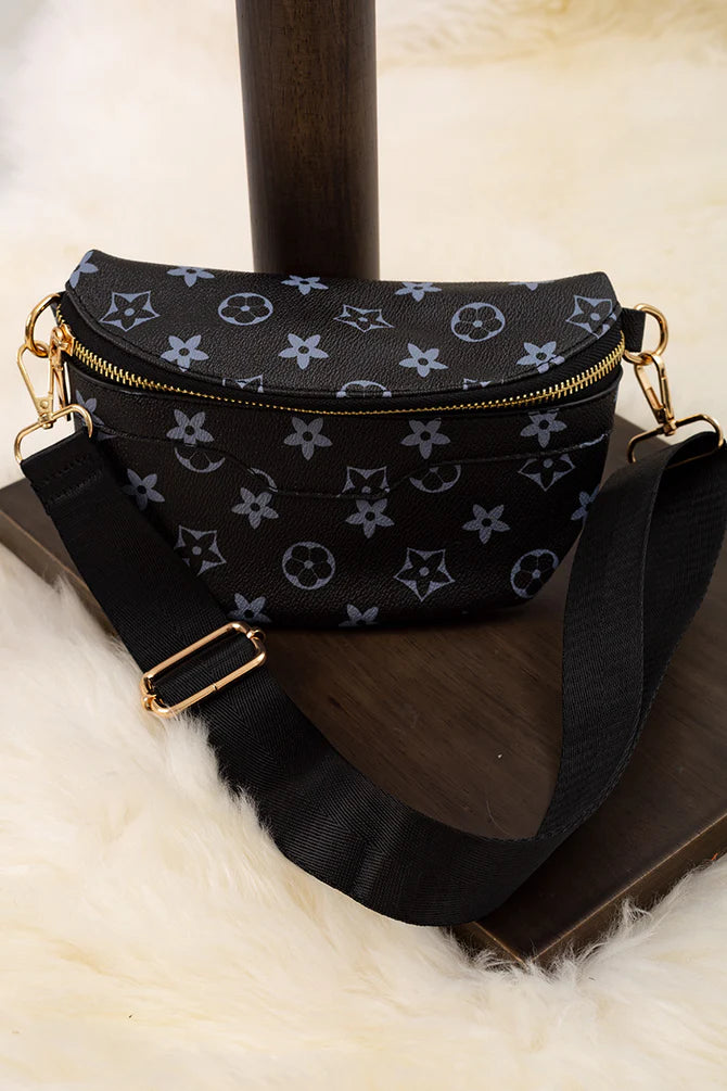 Belt Bag - Black Star Print - Twinkle Twinkle Little One