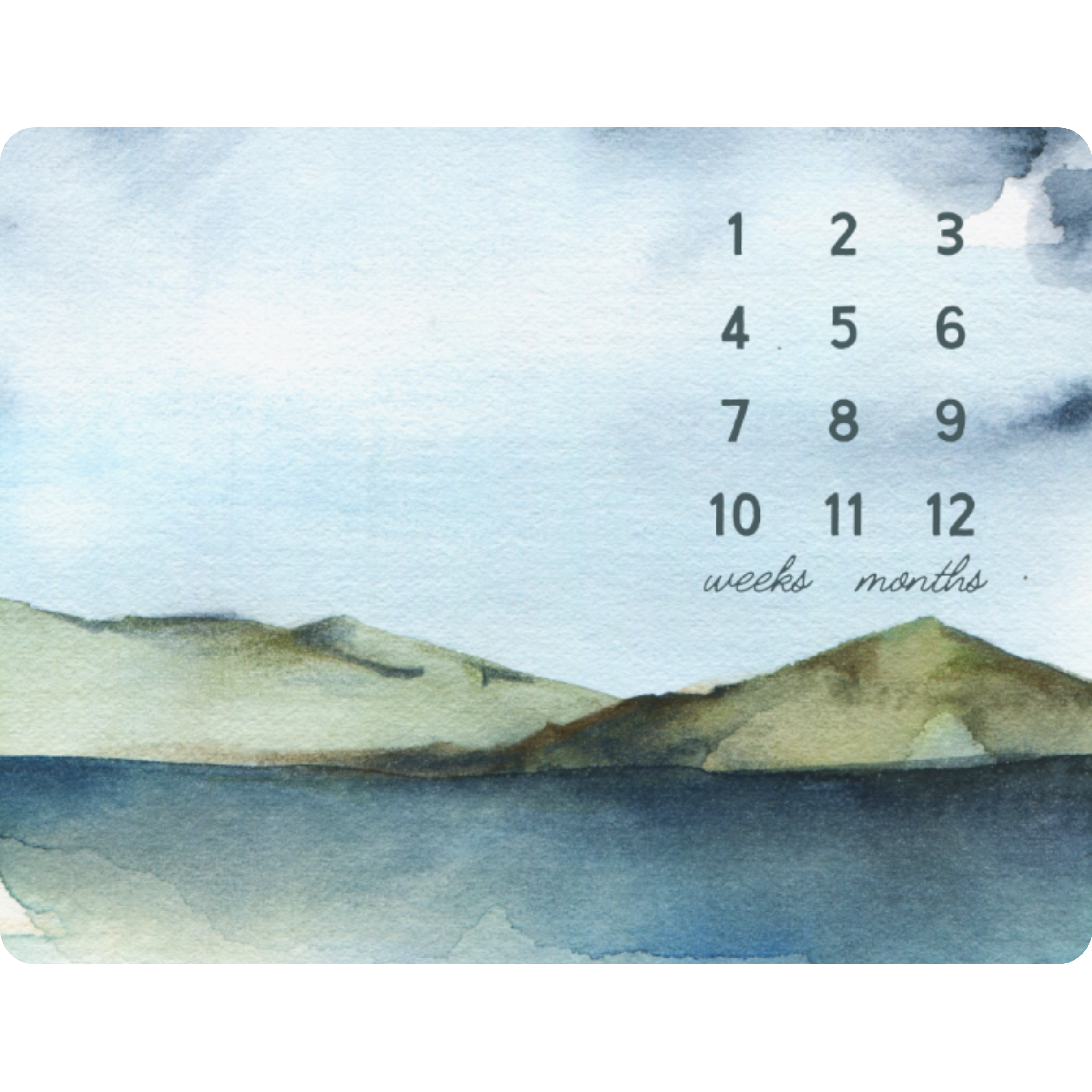 Sugar + Maple Backdrop Blanket | Mountain Milestone - Twinkle Twinkle Little One