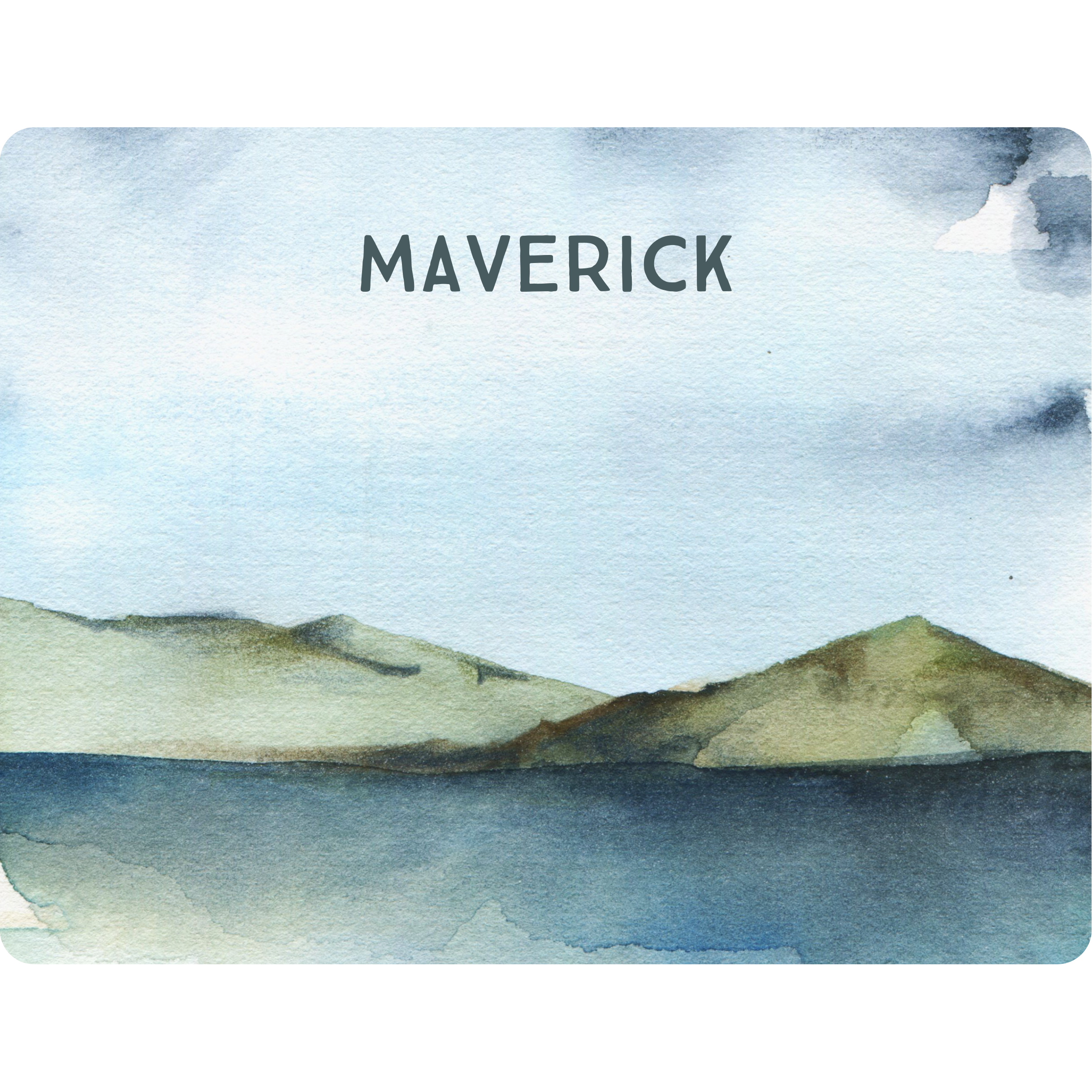 Sugar + Maple Backdrop Blanket | Mountain with Name - Twinkle Twinkle Little One