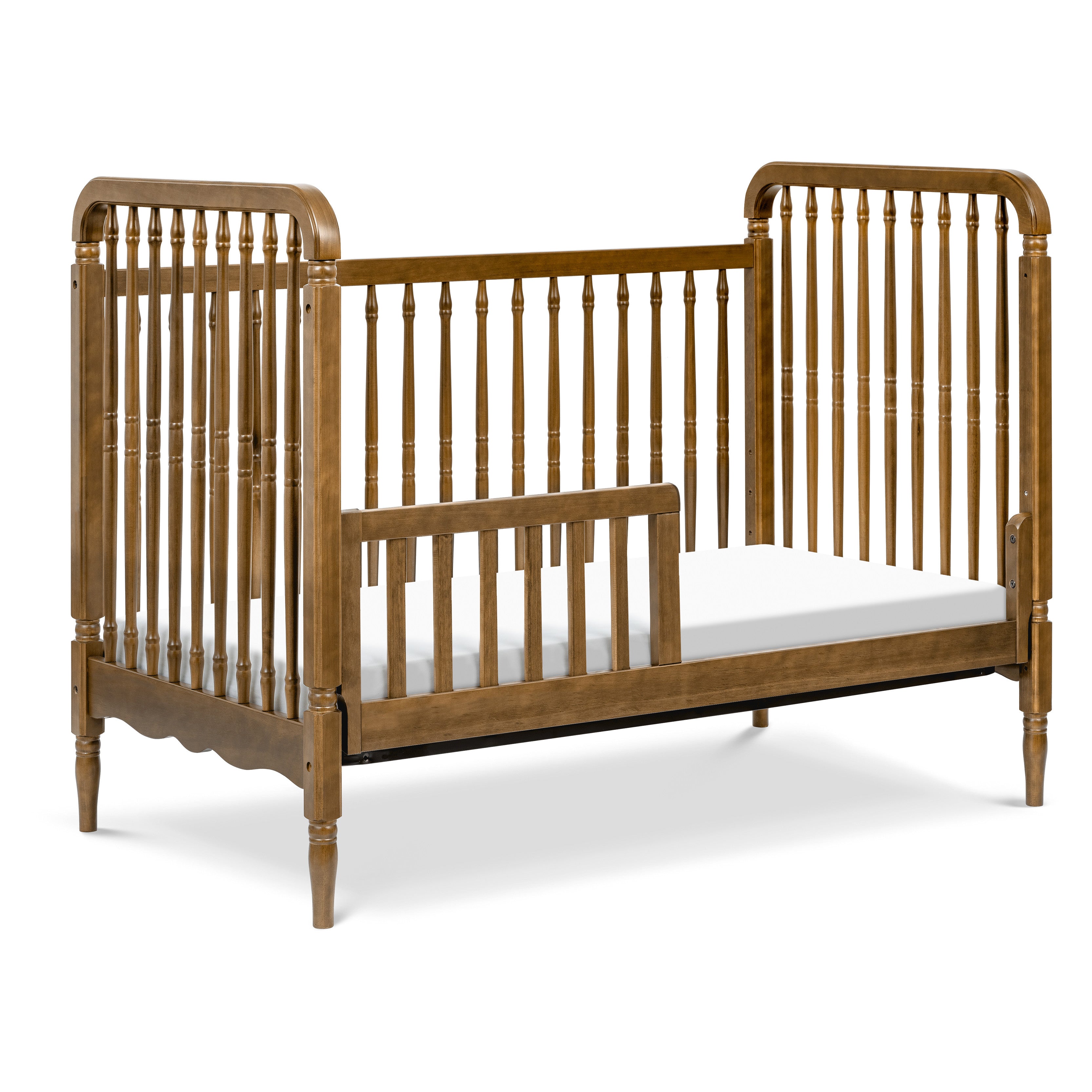 Namesake Liberty 3-in-1 Convertible Spindle Crib with Toddler Bed Conversion Kit
