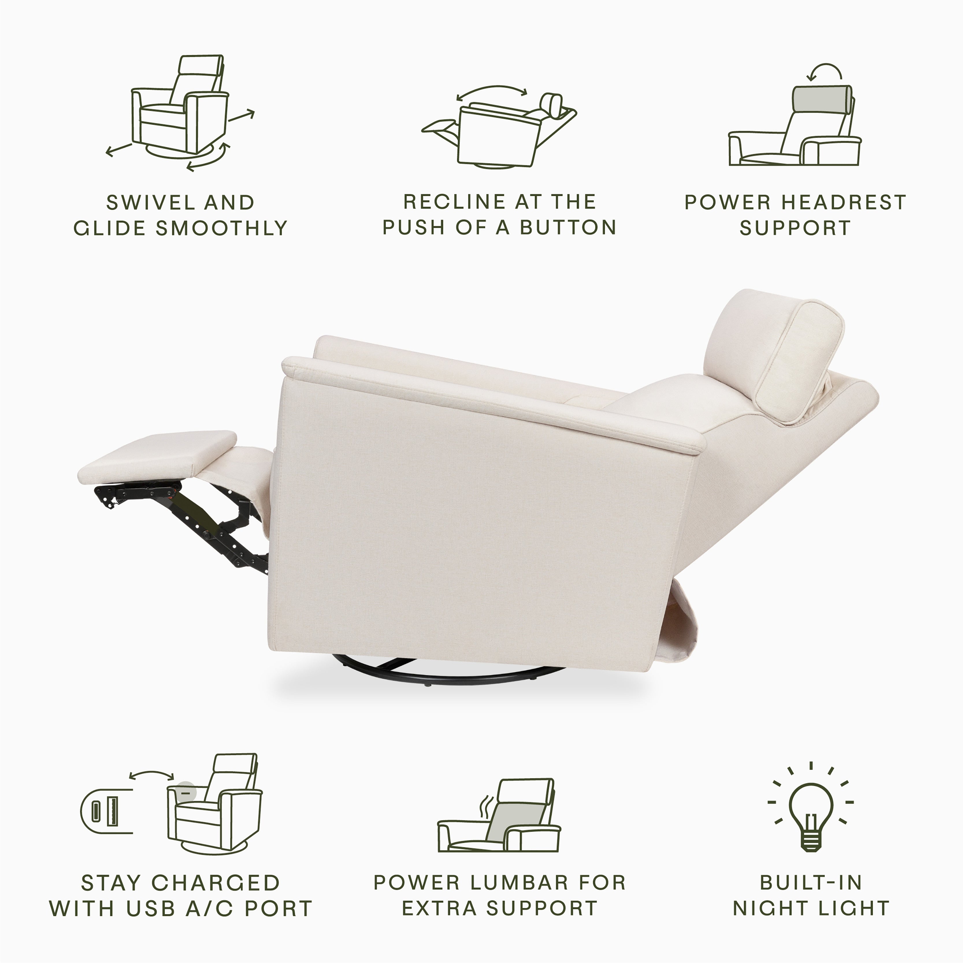 Namesake Willa Pro Power Recliner & Swivel Glider - Twinkle Twinkle Little One