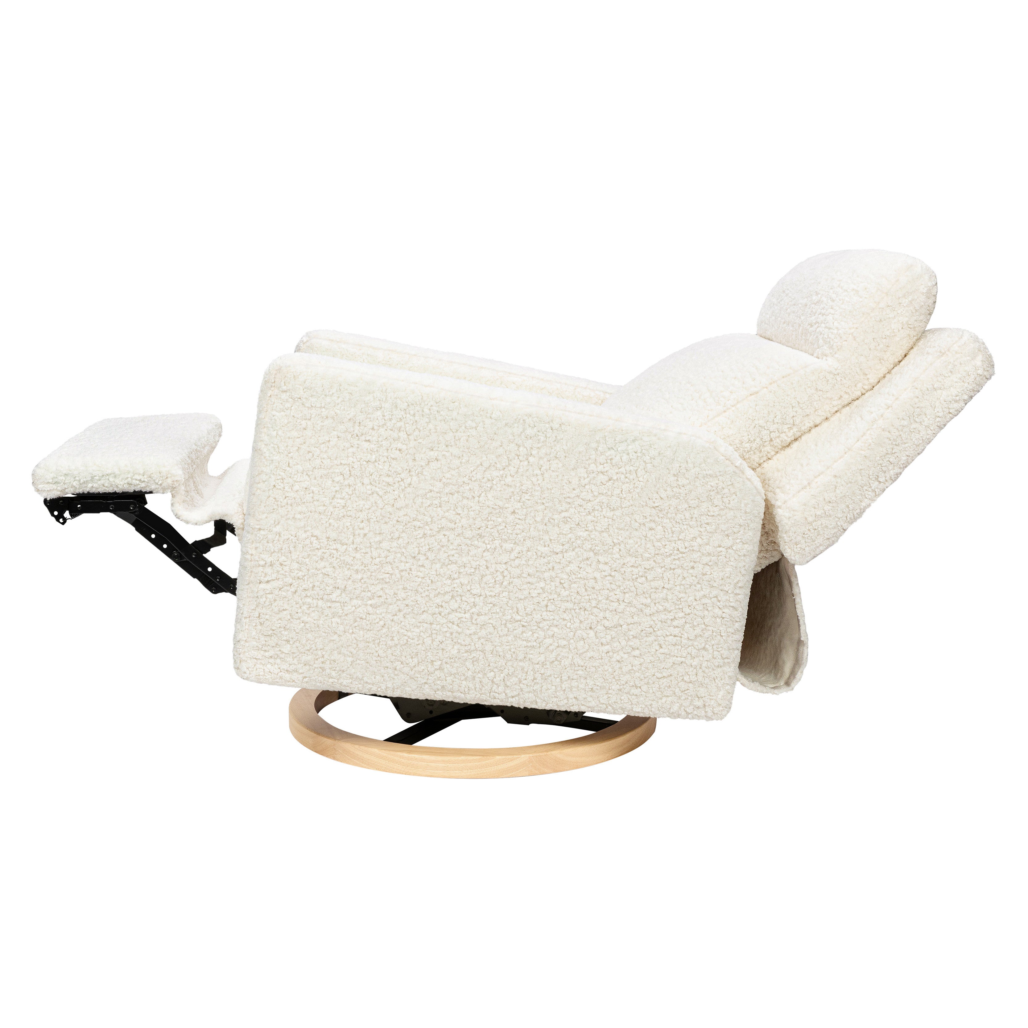 Babyletto Sigi Pro Power Recliner & Swivel Glider with Power Adjustable Headrest and Lumbar Support