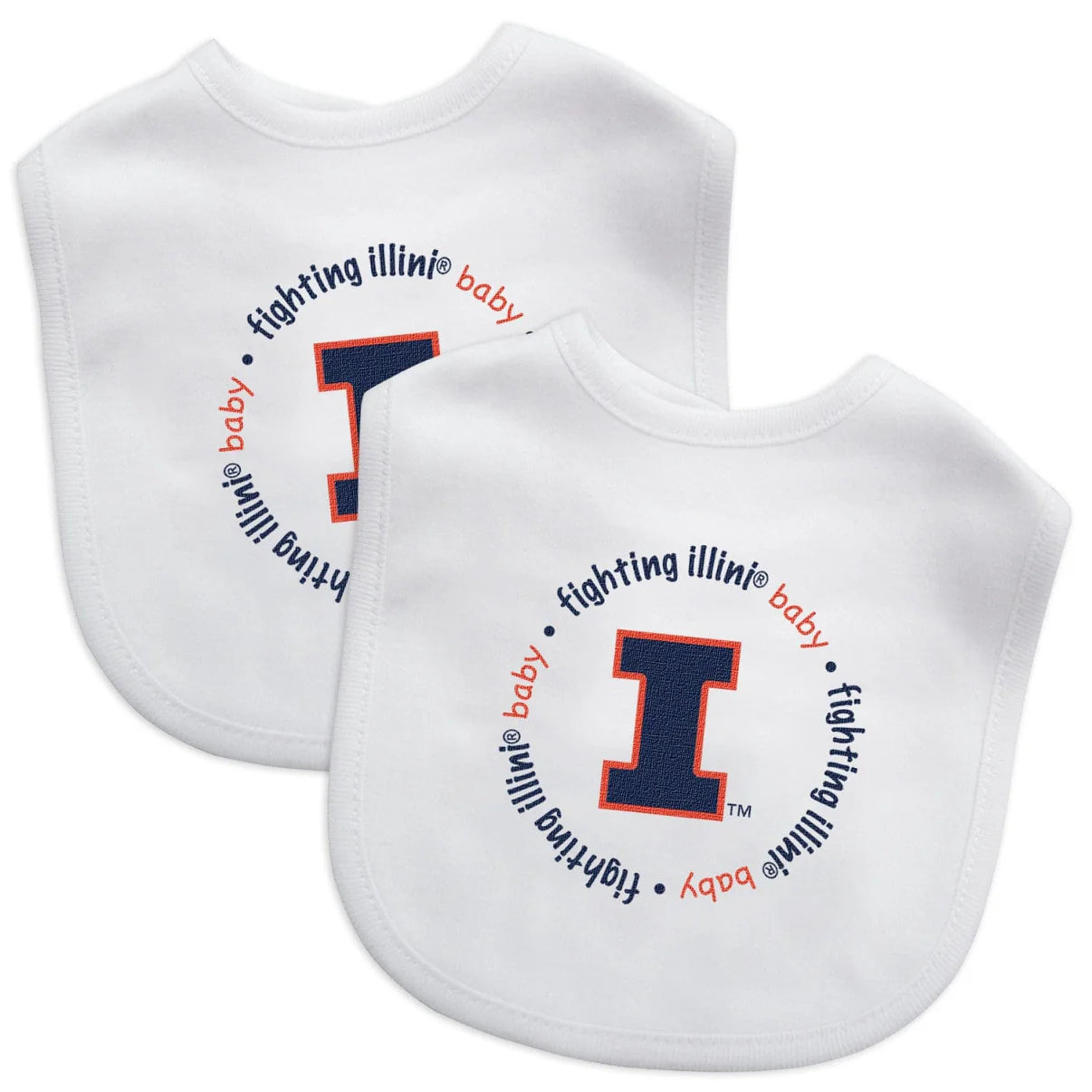 Illinois Fighting Illini - Baby Bibs 2-Pack - Twinkle Twinkle Little One