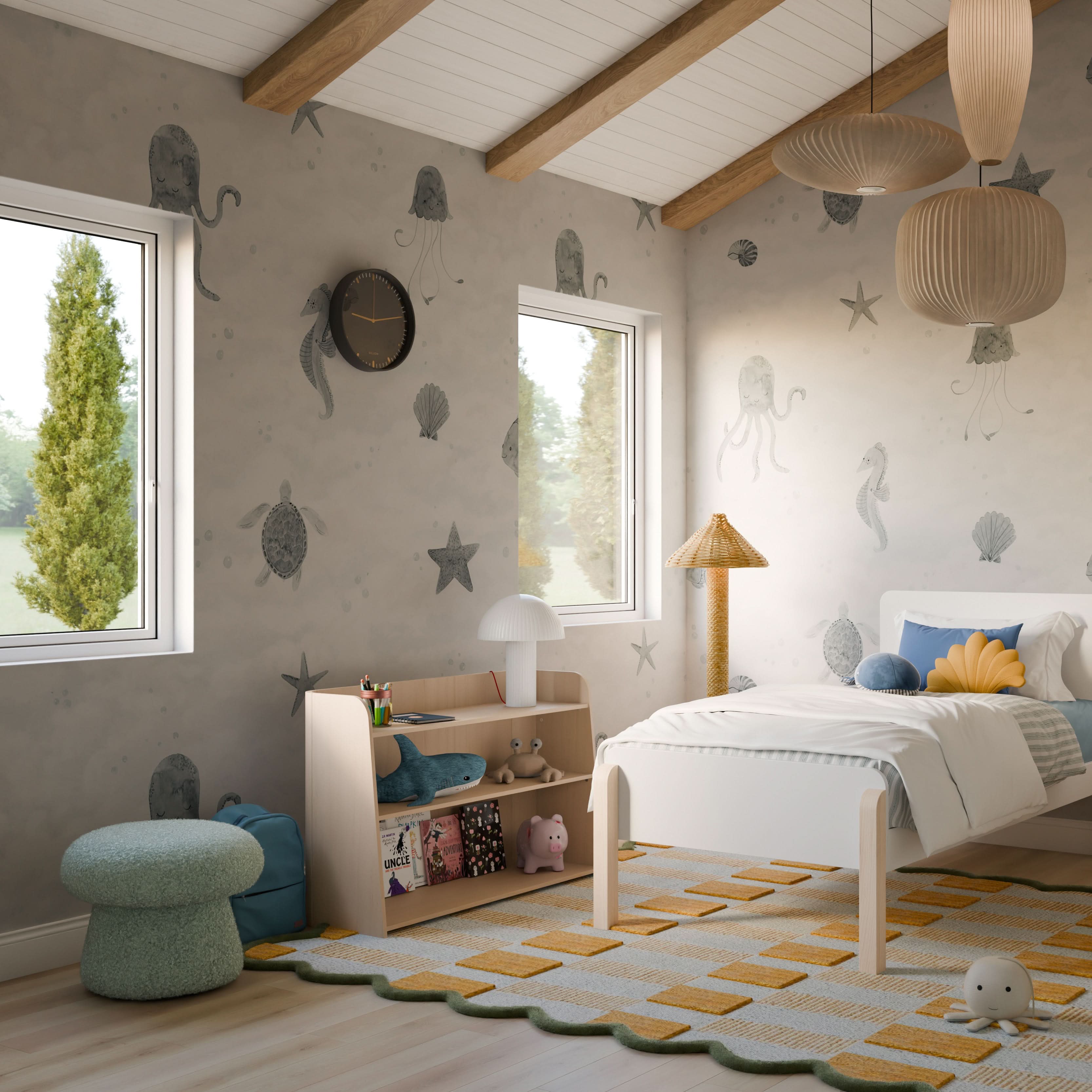 Babyletto Mushroom Pouf - Twinkle Twinkle Little One